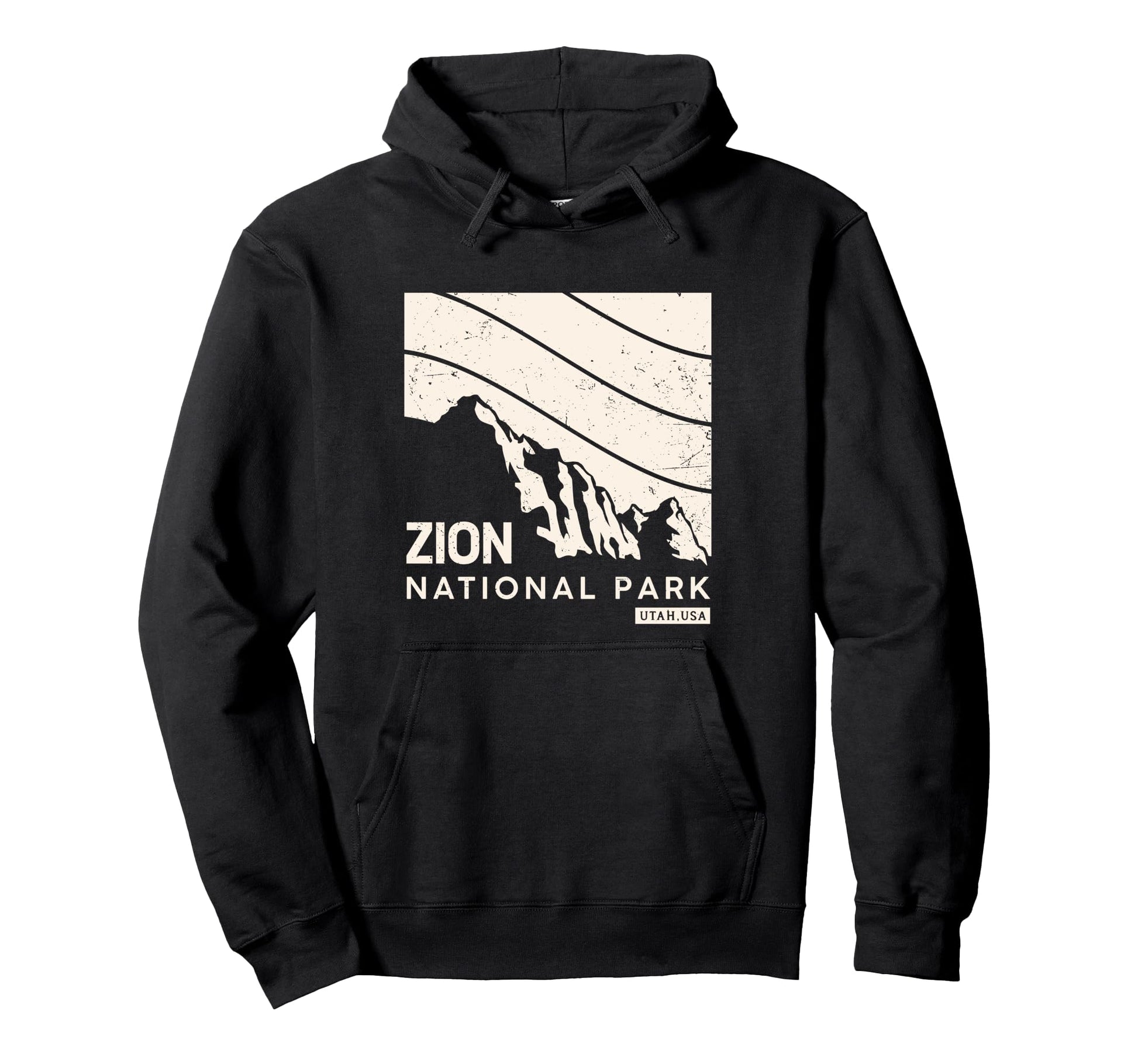 Mountains National Park Utah Nature Hoodie - Minimalist Print Unisex - T-Shirt, Sweatshirt, Hoodie
