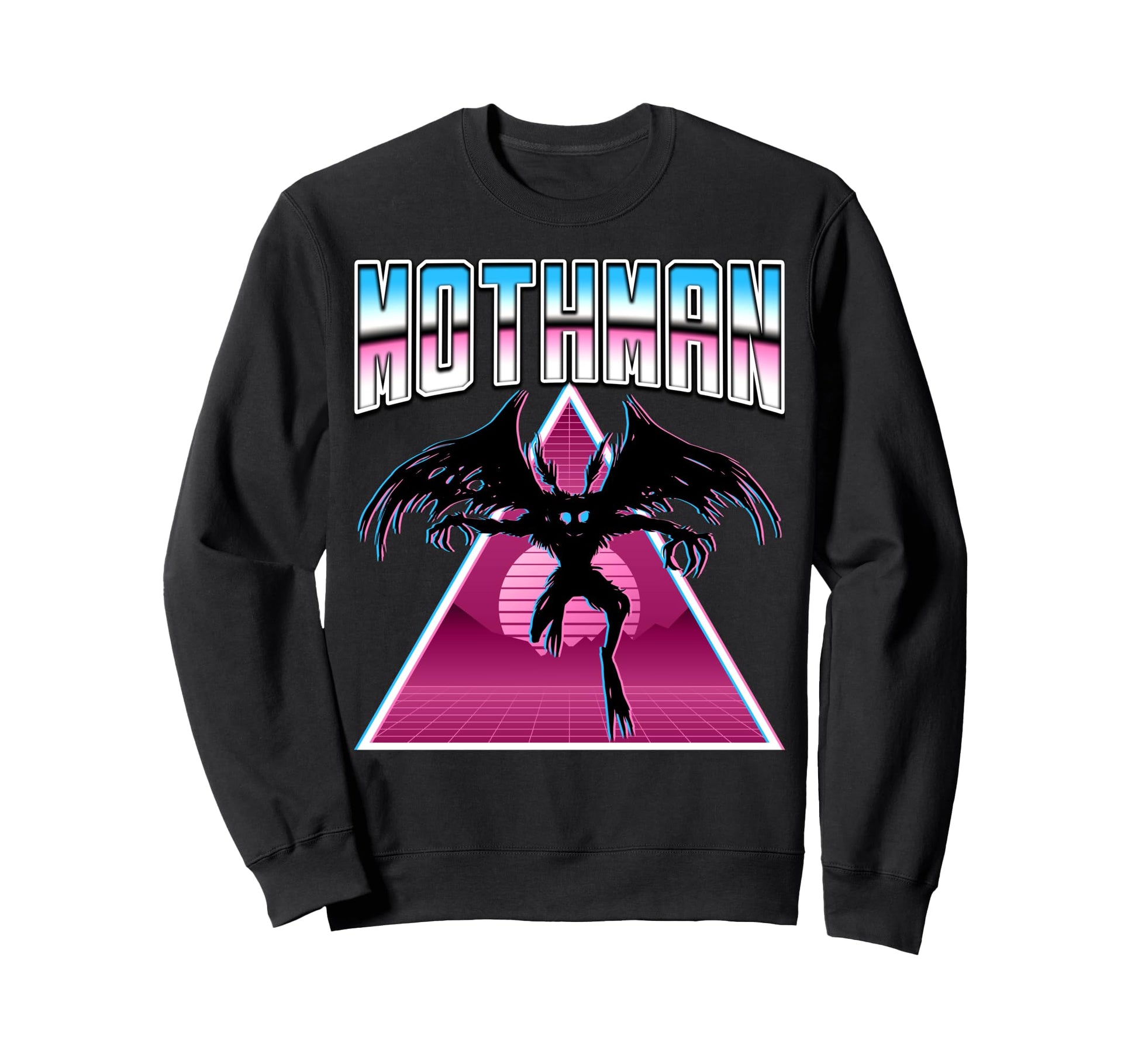 Vaporwave Aesthetic Mothman Sweatshirt - Aesthetic Graphic Men Women - T-Shirt, Sweatshirt, Hoodie