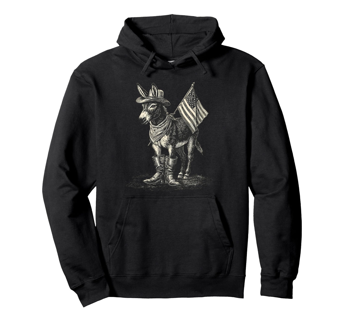 Country Cowboy Donkey Rodeo Cowgirl Hoodie - Novelty Apparel Men Women - T-Shirt, Sweatshirt, Hoodie