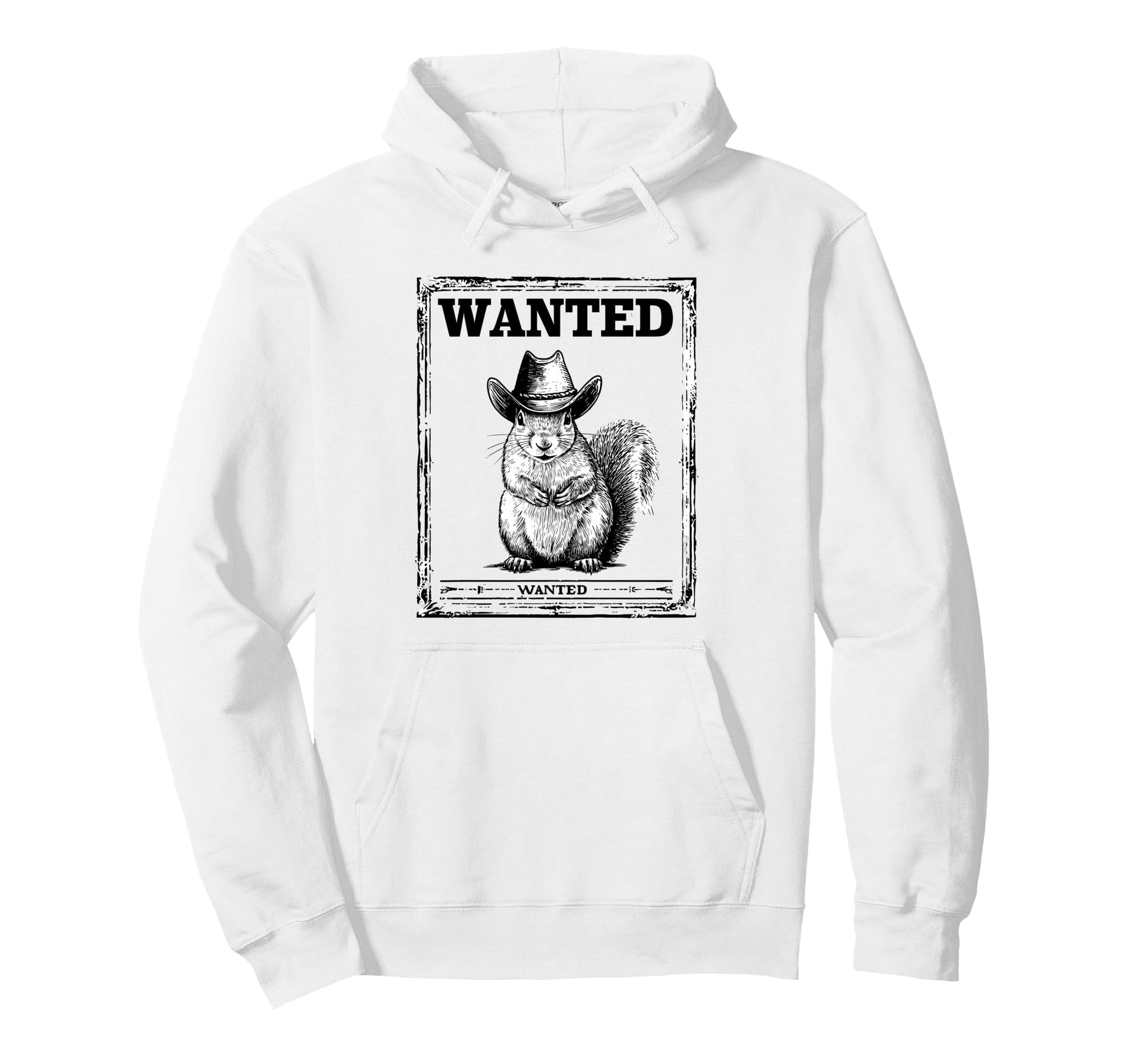 Country Cowboy Squirrel Rodeo Cowgirl Hoodie - Minimalist Print for Adults - T-Shirt, Sweatshirt, Hoodie