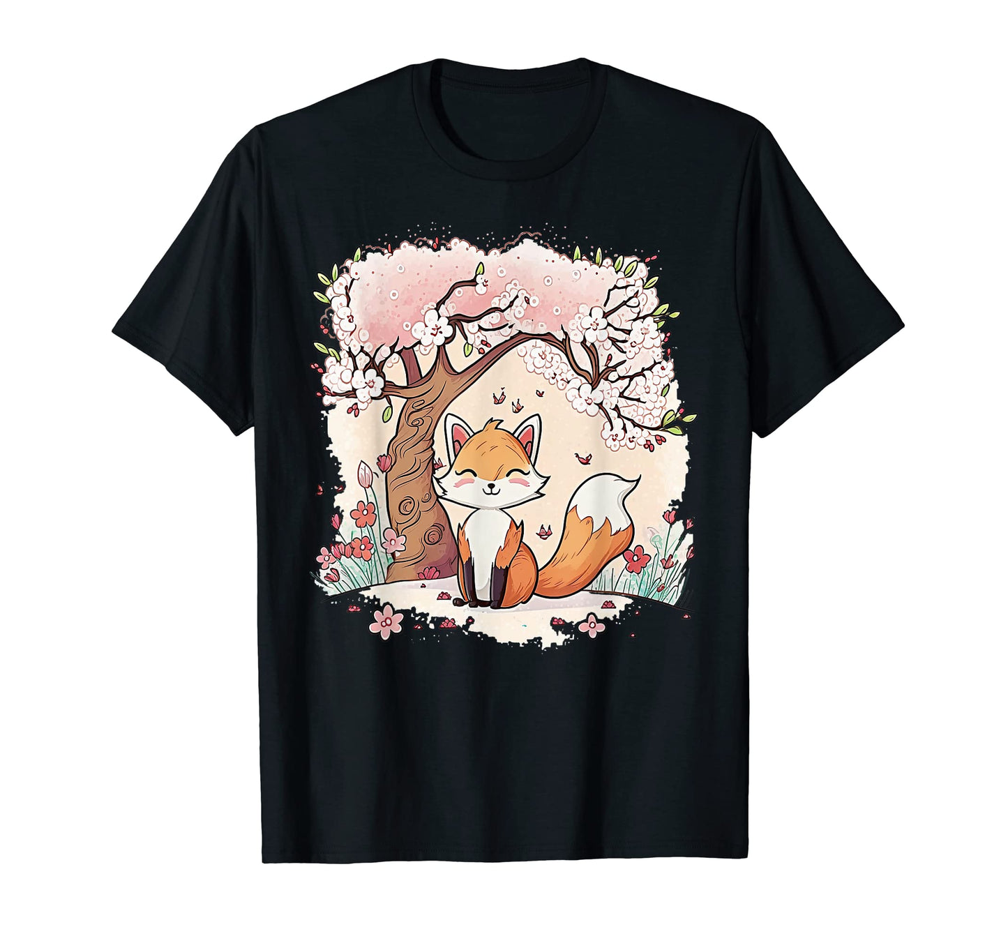 Fox Vaporwave Under Cherry T-Shirt - Casual Everyday Wear for Adults - T-Shirt, Sweatshirt, Hoodie