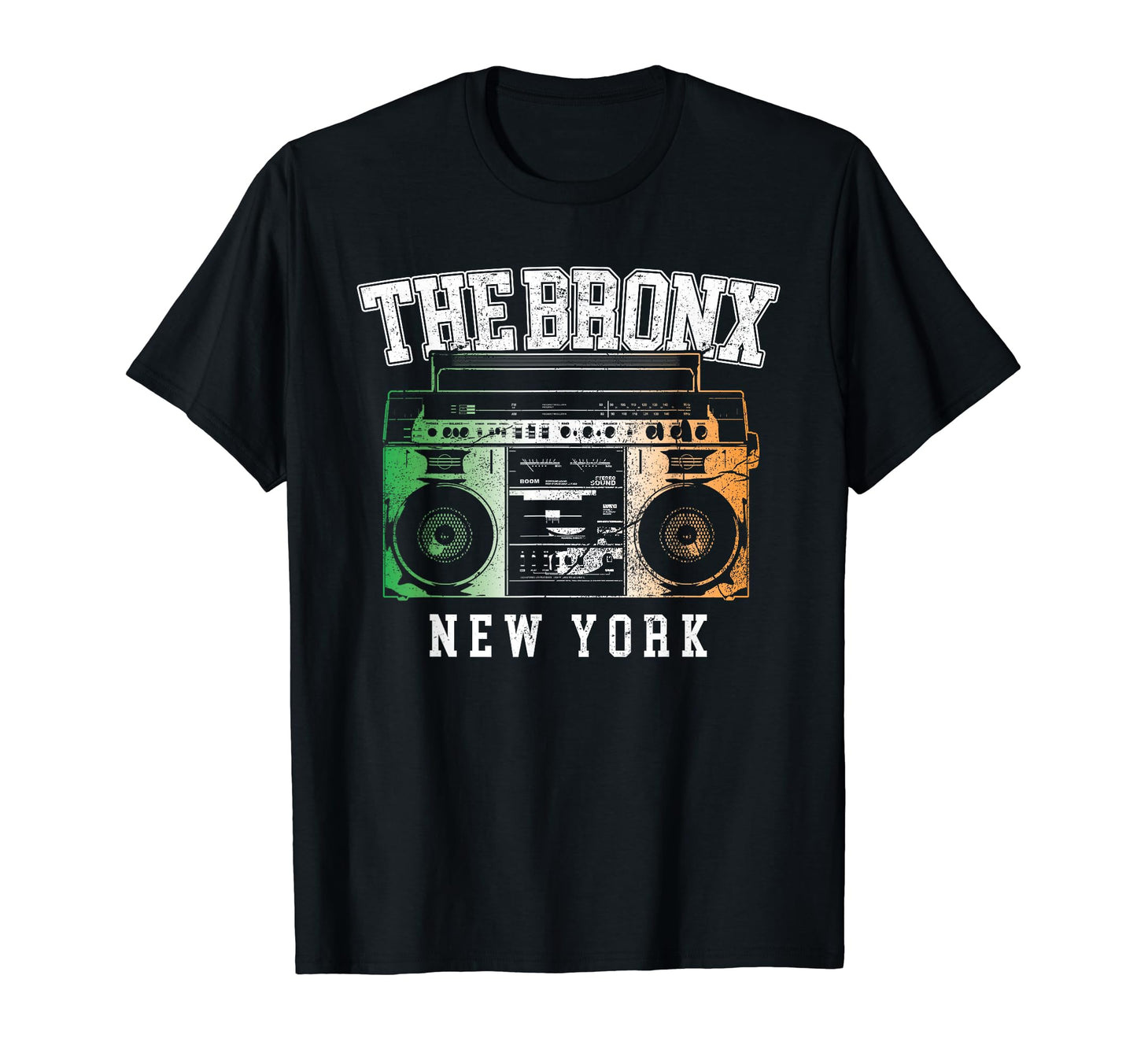 Bronx New York Nyc Boombox Old T-Shirt - Custom Art Print for Adults - T-Shirt, Sweatshirt, Hoodie