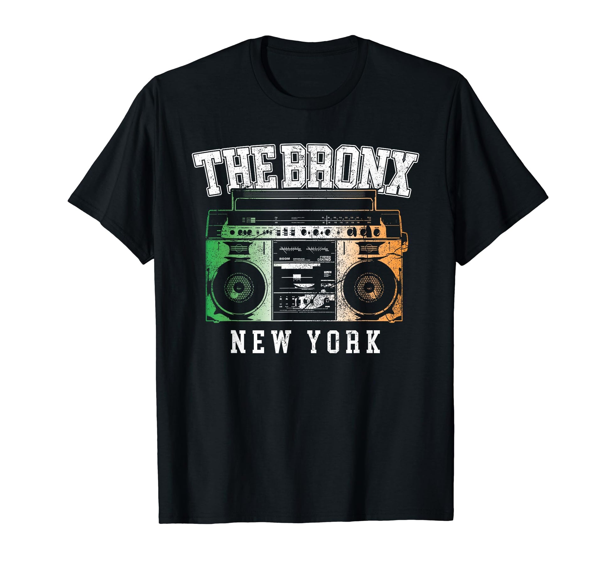 Bronx New York Nyc Boombox Old T-Shirt - Custom Art Print for Adults - T-Shirt, Sweatshirt, Hoodie