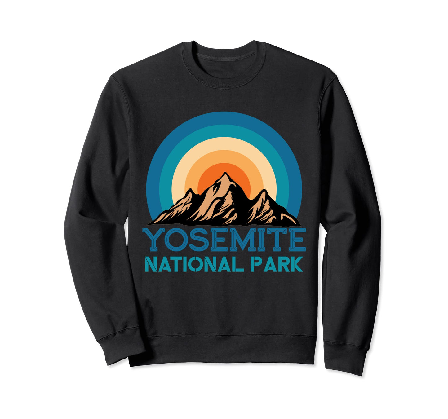 Yosemite National Park Mountain Hiking Sweatshirt - Unique Graphic Unisex - T-Shirt, Sweatshirt, Hoodie
