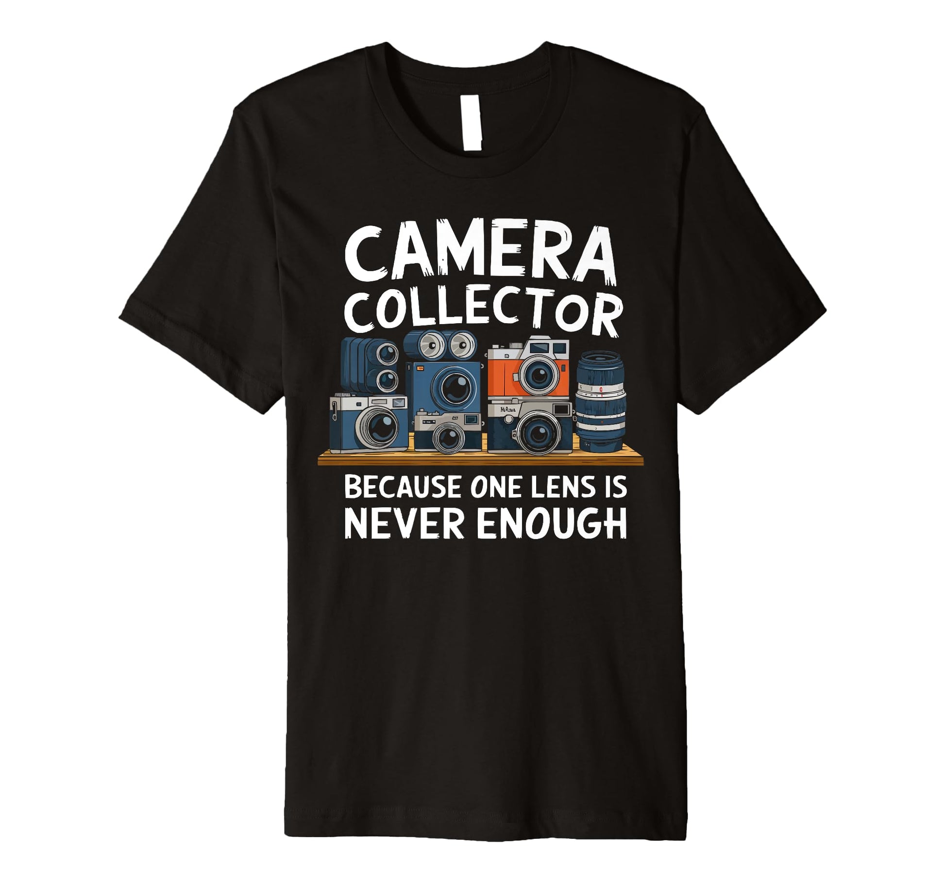 Camera Collector Cameraman Photography T-Shirt - Trendy Graphic Men Women - T-Shirt, Sweatshirt, Hoodie