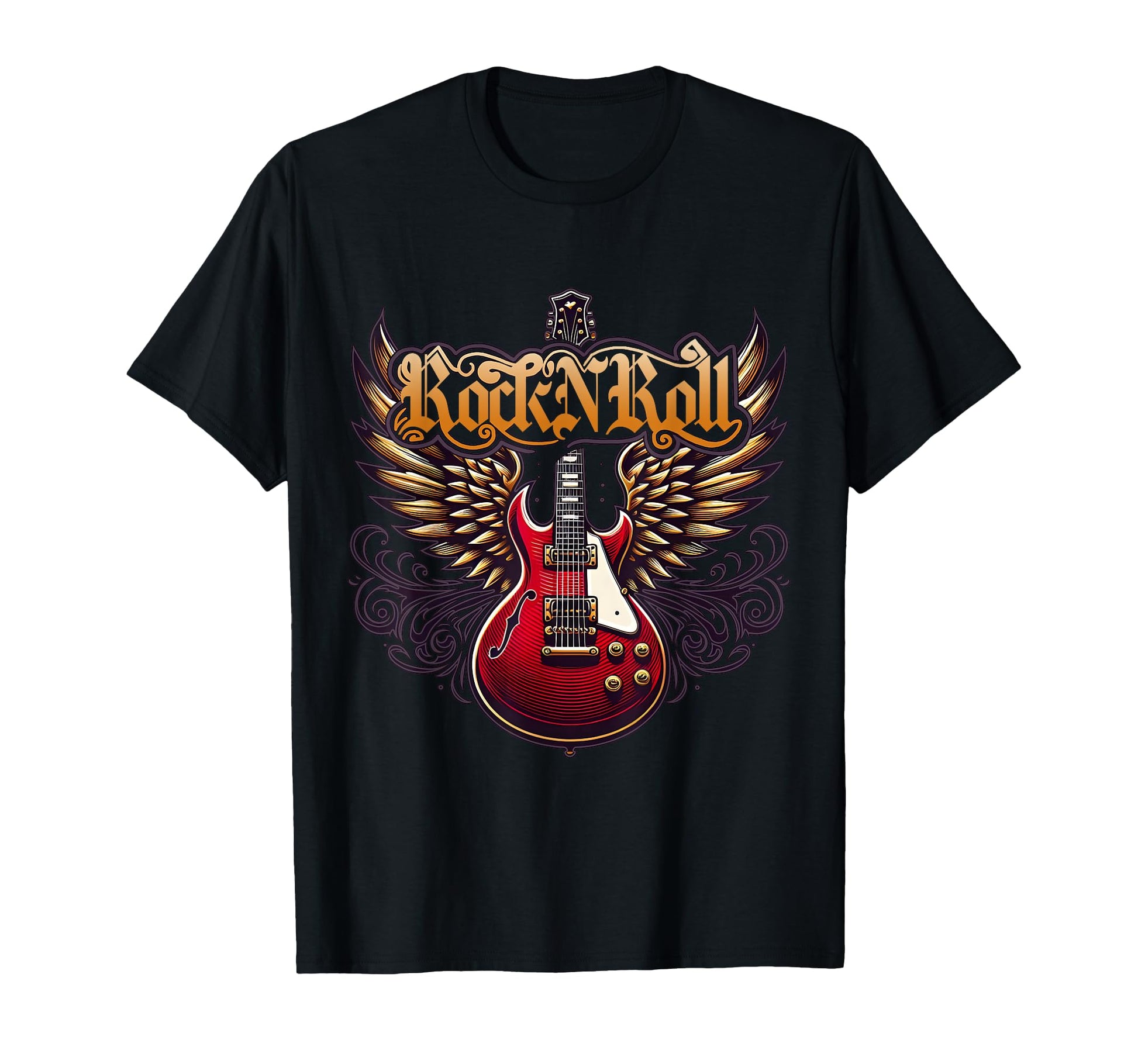 Music Guitar Wings I Know Its Rock T-Shirt - Minimalist Print for Adults - T-Shirt, Sweatshirt, Hoodie