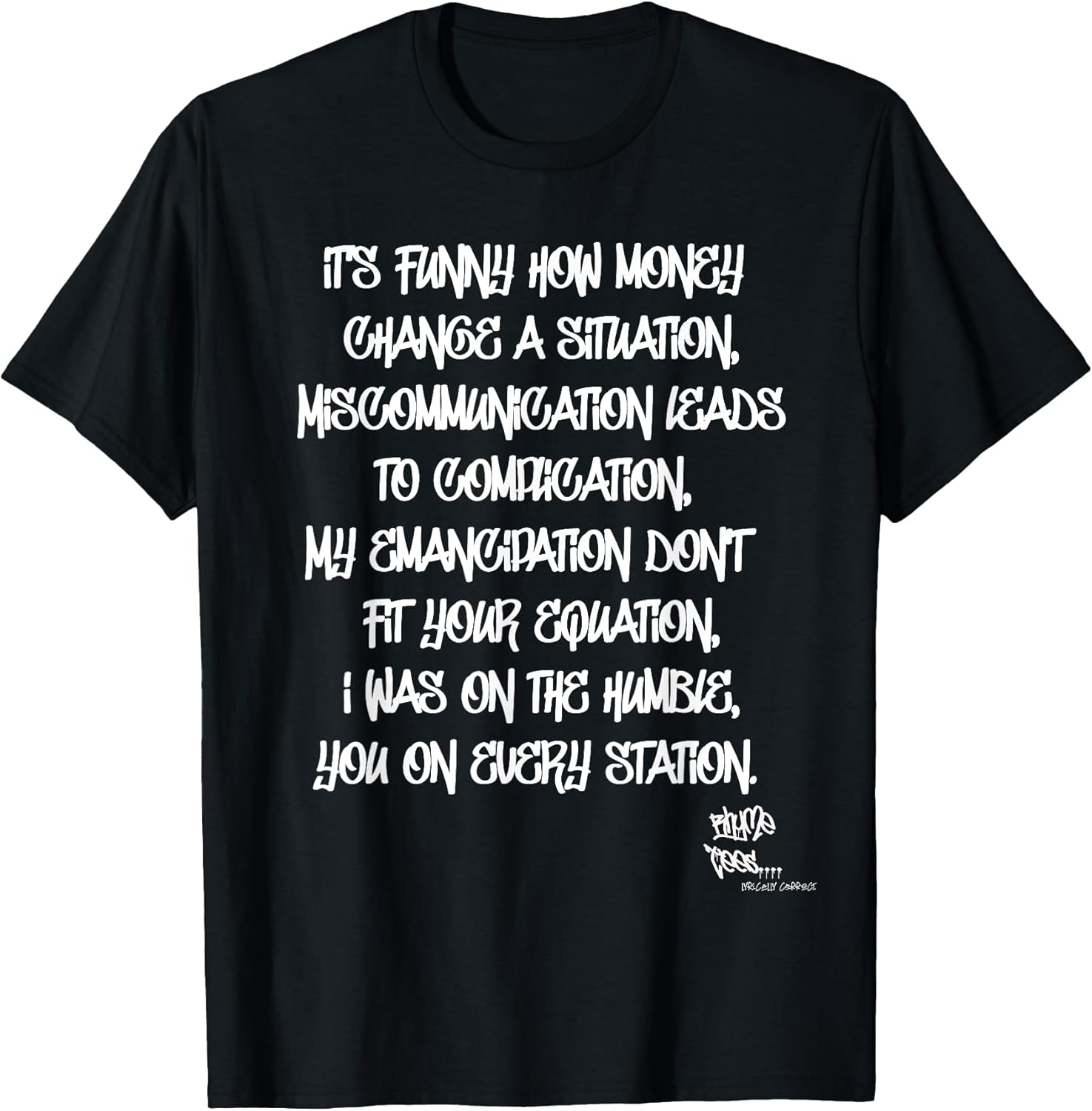 OLD SCHOOL RAP HIP HOP Miseducation Quote 90's - Adult & Kids T-Shirts, Sweatshirts & Hoodies apparel design preview 1