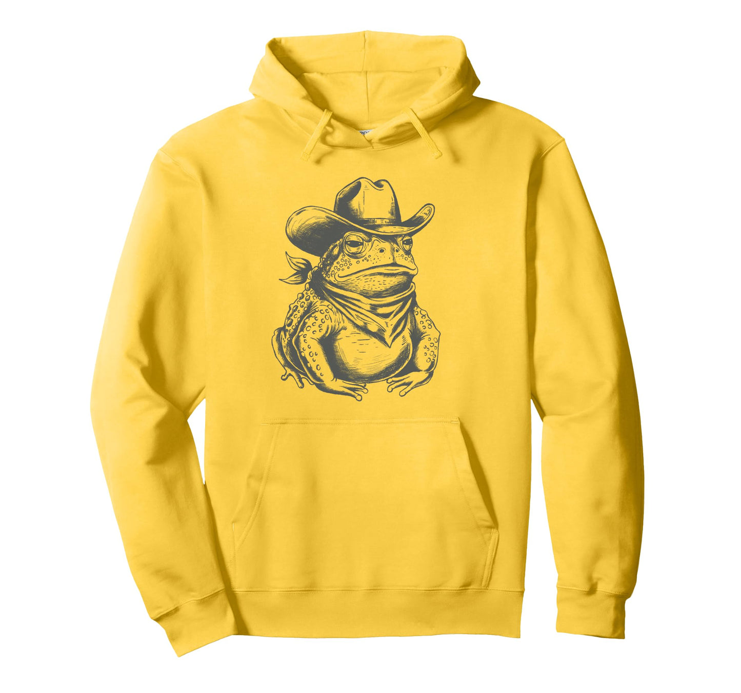 Cowboy Toad Go Now Git Western Toad Hoodie - Casual Everyday Wear Unisex - T-Shirt, Sweatshirt, Hoodie