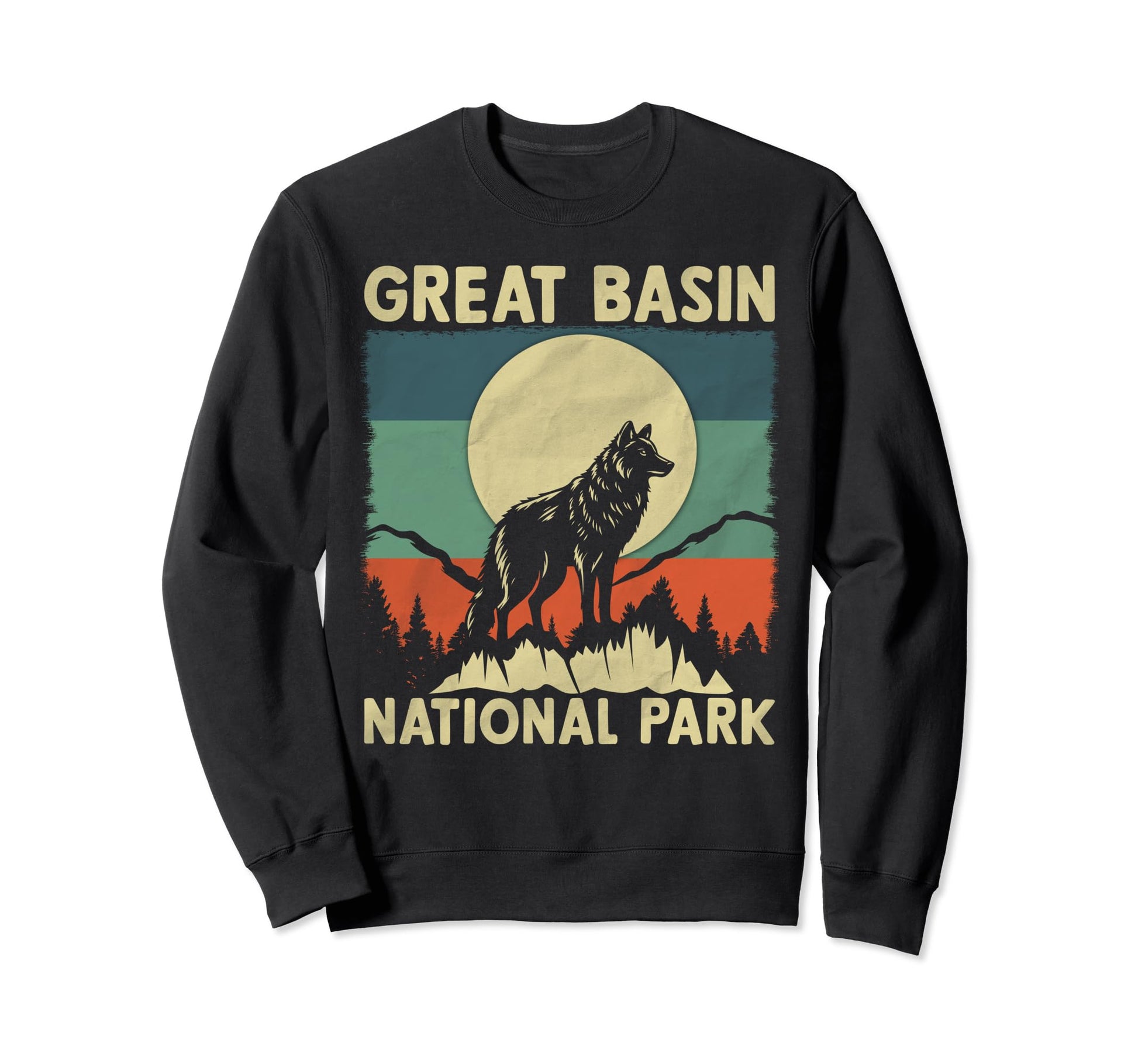 Wolf Great Basin National Park Sweatshirt - Minimalist Print Unisex - T-Shirt, Sweatshirt, Hoodie
