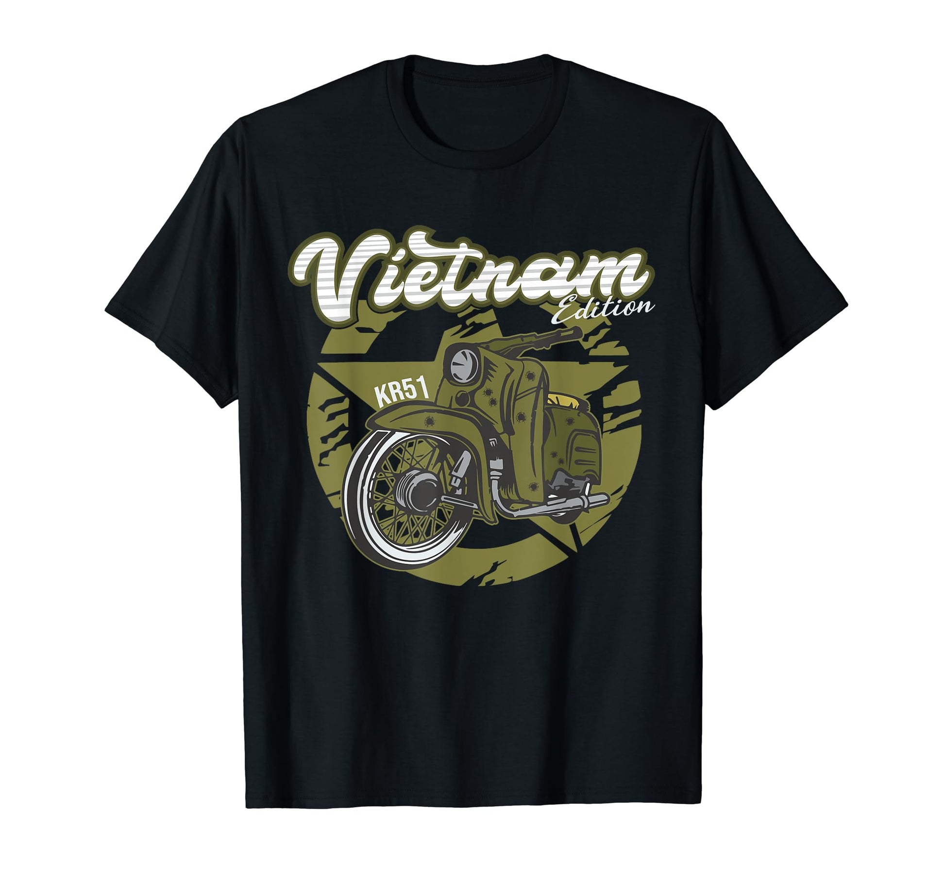 German Vietnam Motorcycle Old T-Shirt - Casual Everyday Wear Men Women - T-Shirt, Sweatshirt, Hoodie