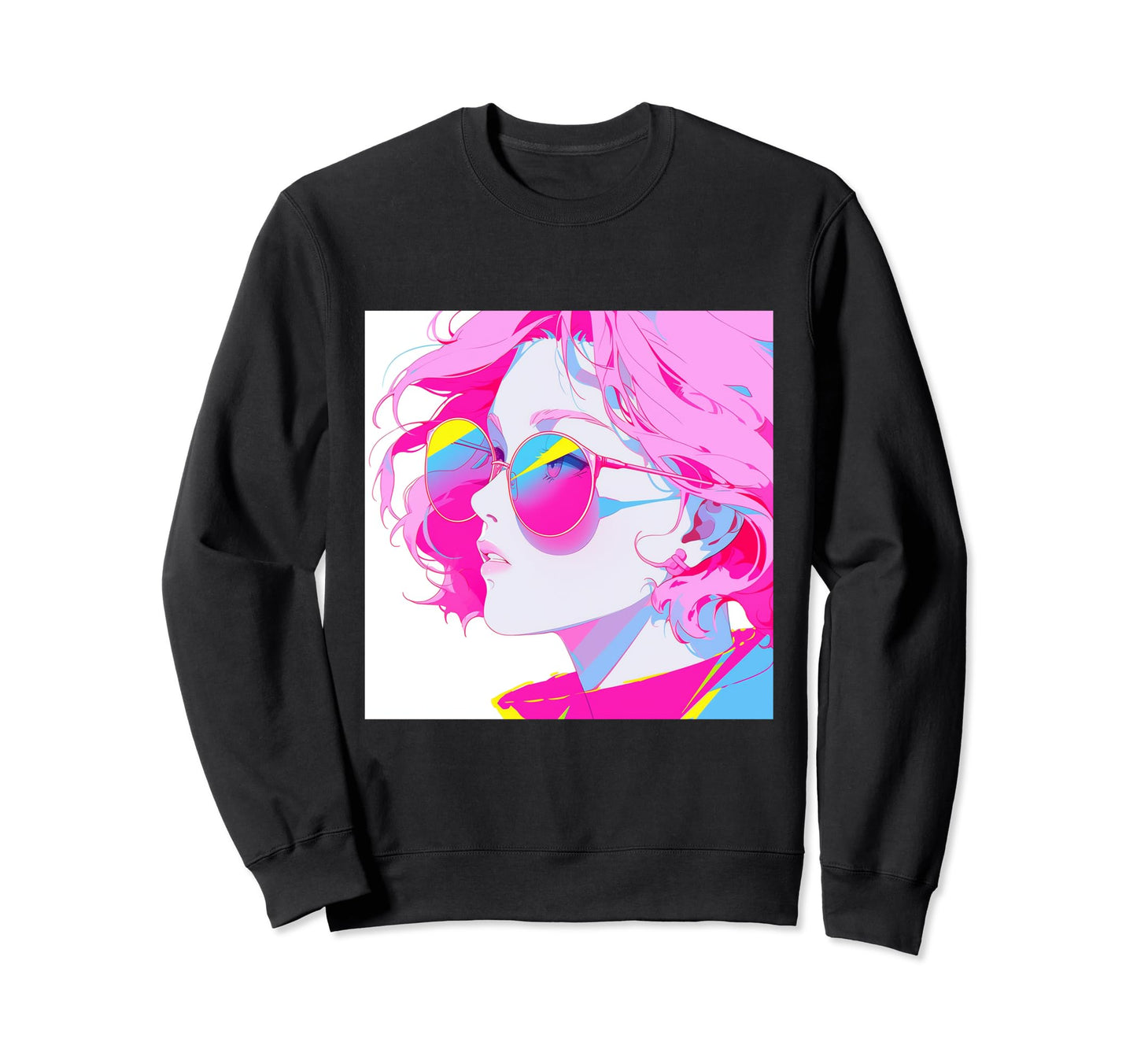 Japanese Aesthetic Pastel Anime Sweatshirt - Graphic Print Unisex - T-Shirt, Sweatshirt, Hoodie