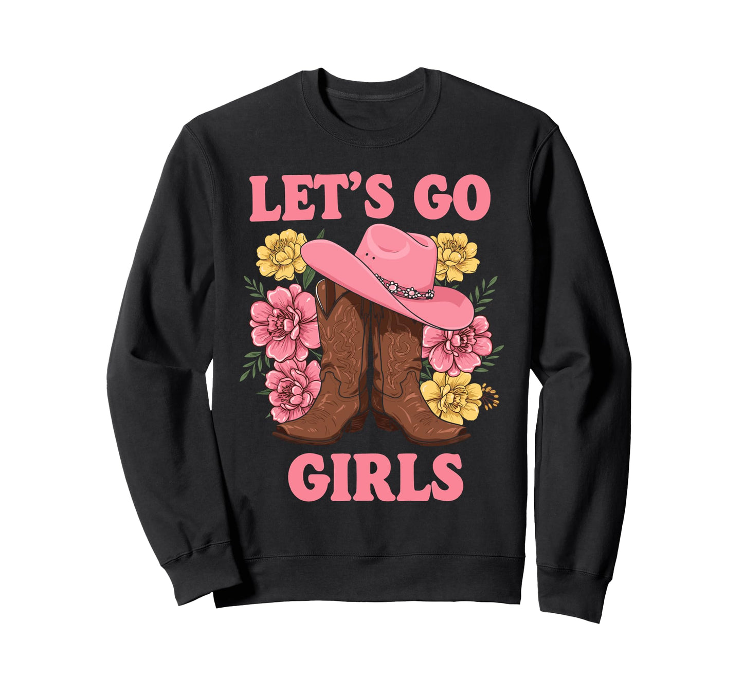 Lets Go Tees Rodeo Western Sweatshirt - Casual Everyday Wear for Adults - T-Shirt, Sweatshirt, Hoodie