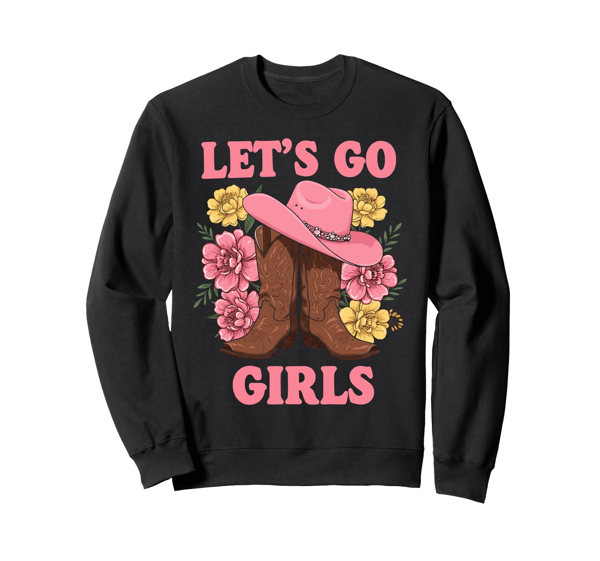 Lets Go Tees Rodeo Western Sweatshirt - Casual Everyday Wear for Adults - T-Shirt, Sweatshirt, Hoodie