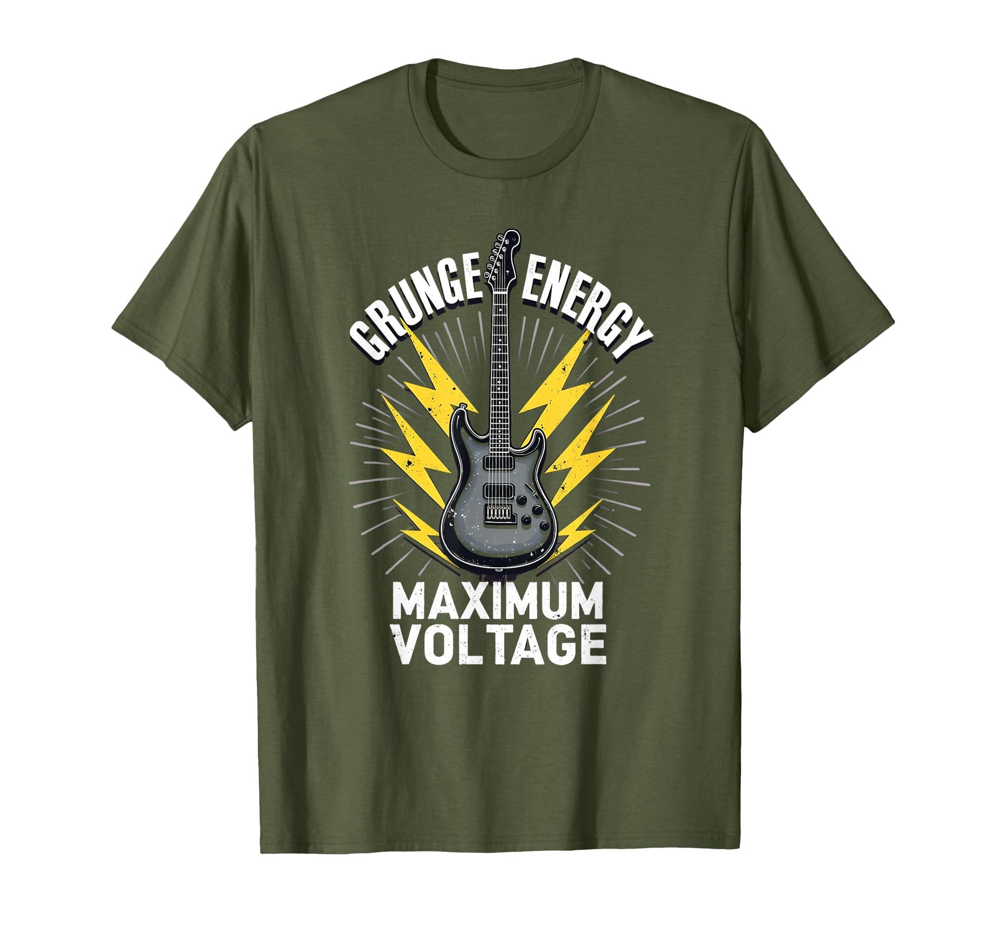 Grunge Energy Maximum Voltage Rock T-Shirt - Custom Art Print for Adults - T-Shirt, Sweatshirt, Hoodie