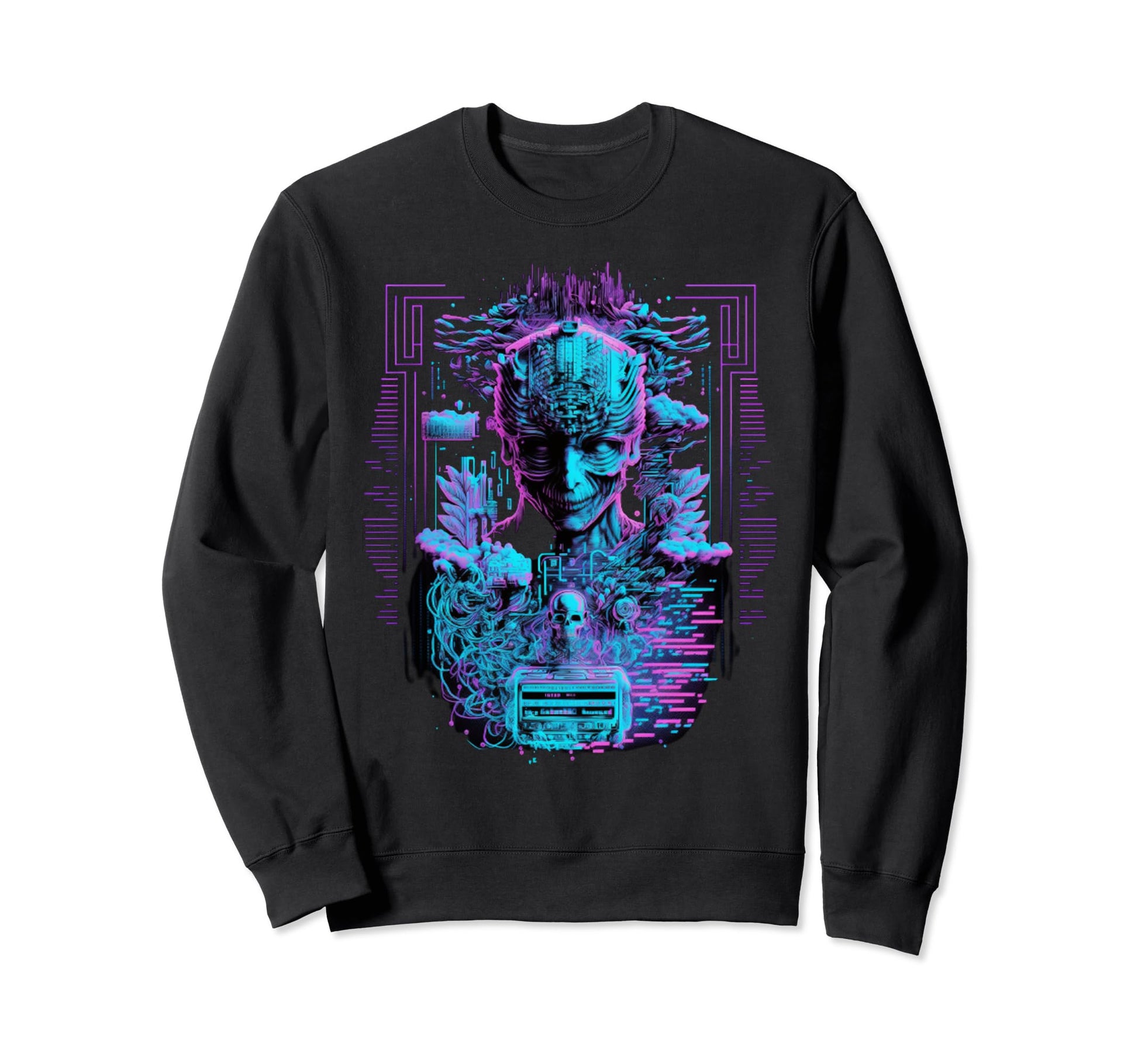 Vaporwave Aesthetic Psychedelic Sweatshirt - Trendy Graphic Men Women - T-Shirt, Sweatshirt, Hoodie