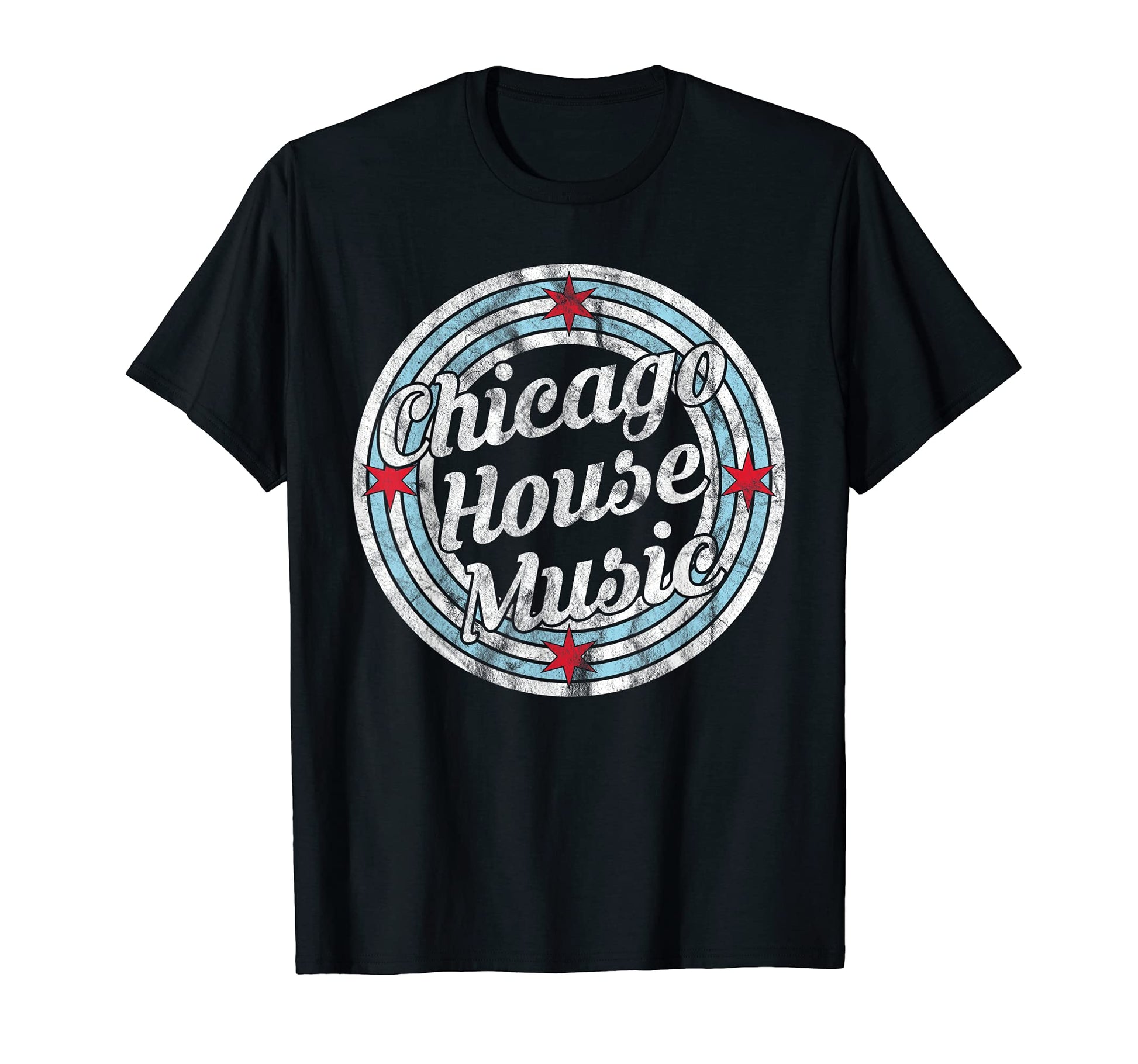 Chicago House Music Edm Rainbow Dj T-Shirt - Fun Novelty Design for Adults - T-Shirt, Sweatshirt, Hoodie