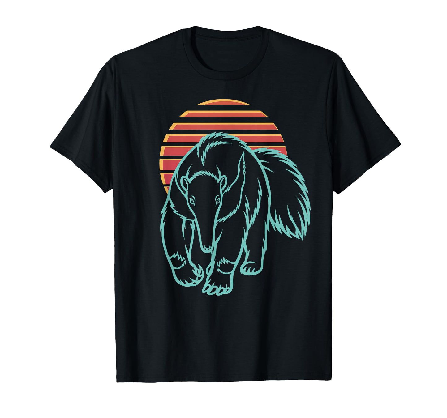 Anteater Lover Animal Synthwave 80S T-Shirt - Unique Graphic Men Women - T-Shirt, Sweatshirt, Hoodie