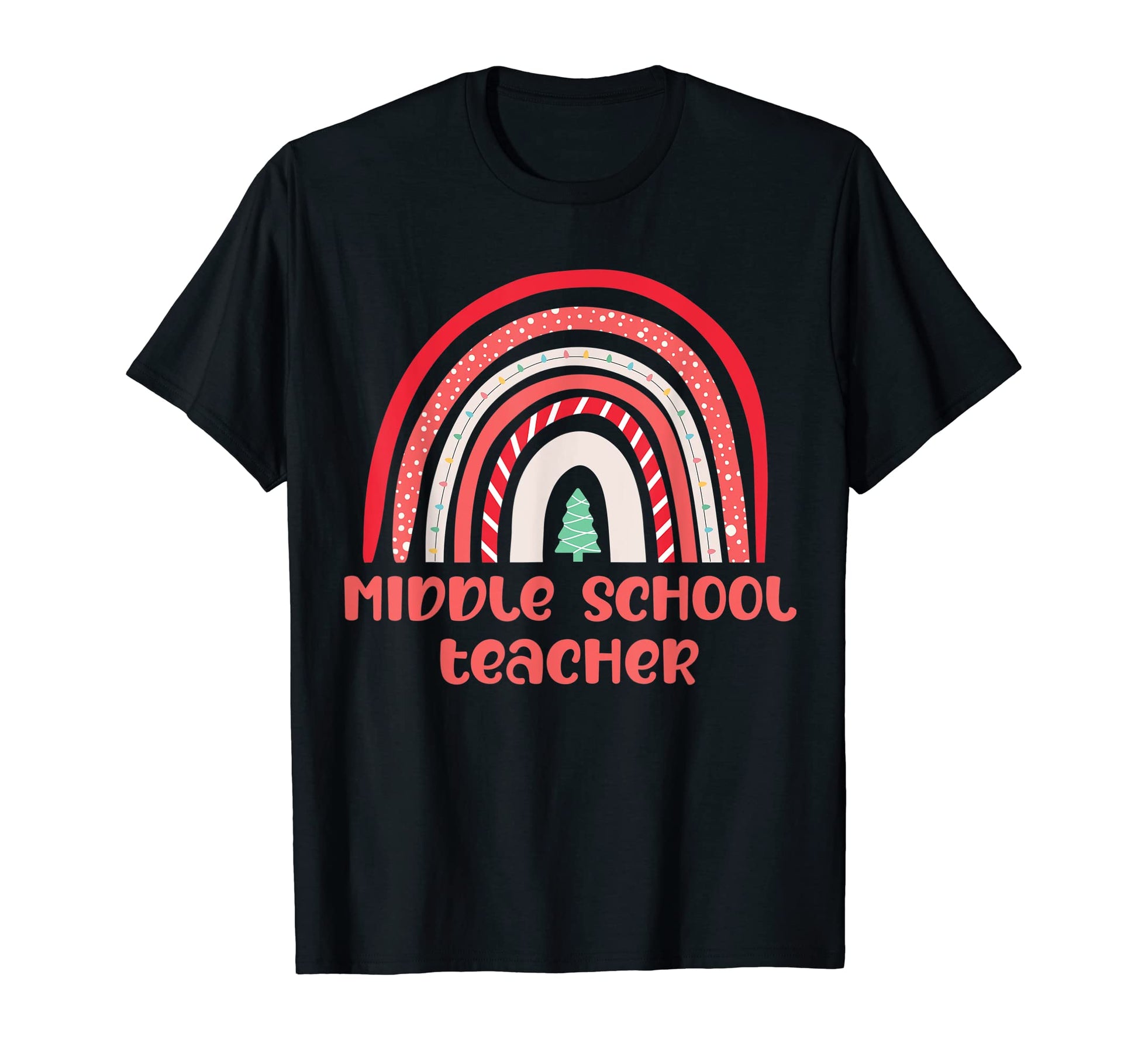 Middle School Teacher Chrsitmas Boho T-Shirt - Graphic Print Unisex - T-Shirt, Sweatshirt, Hoodie
