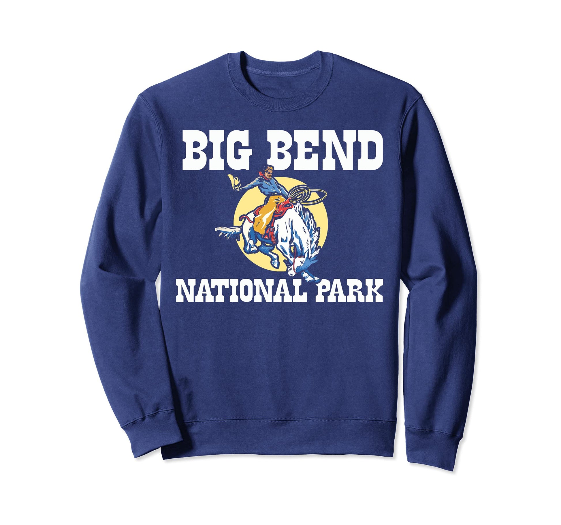 Bronco Rodeo Rider Big Bend Sweatshirt - Casual Everyday Wear for Adults - T-Shirt, Sweatshirt, Hoodie