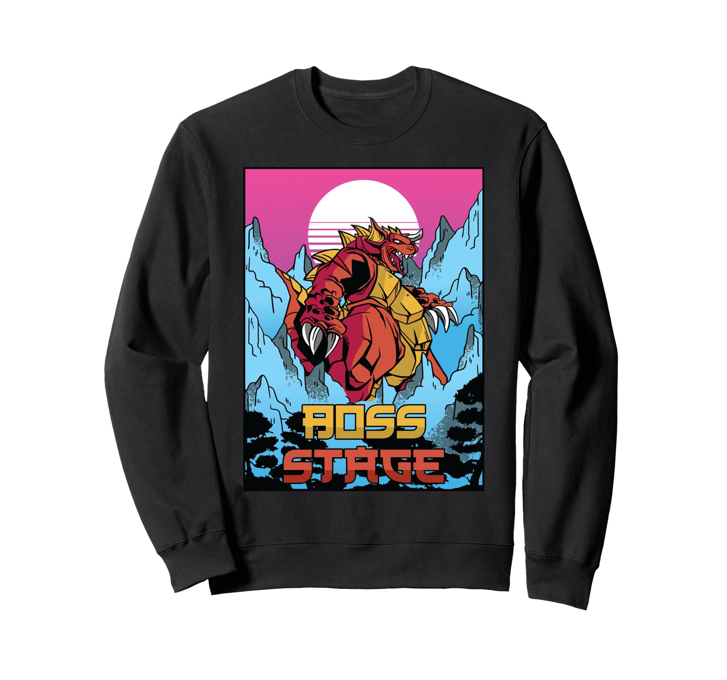 Japanese Aesthetic Boss Stage Sweatshirt - Casual Everyday Wear for Adults - T-Shirt, Sweatshirt, Hoodie