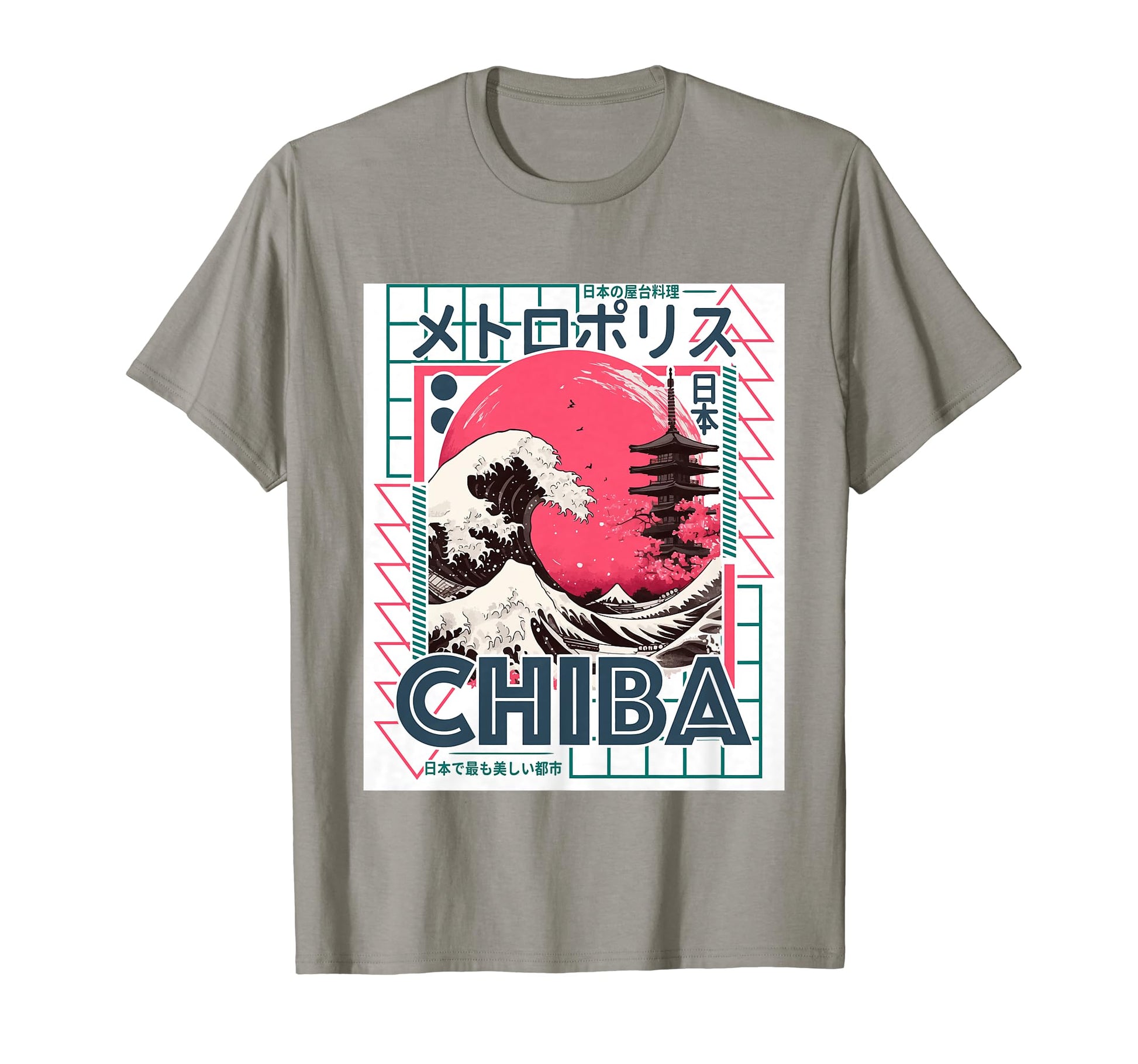 Chiba City 80S Synthwave Kanagawa T-Shirt - Streetwear Style Men Women - T-Shirt, Sweatshirt, Hoodie