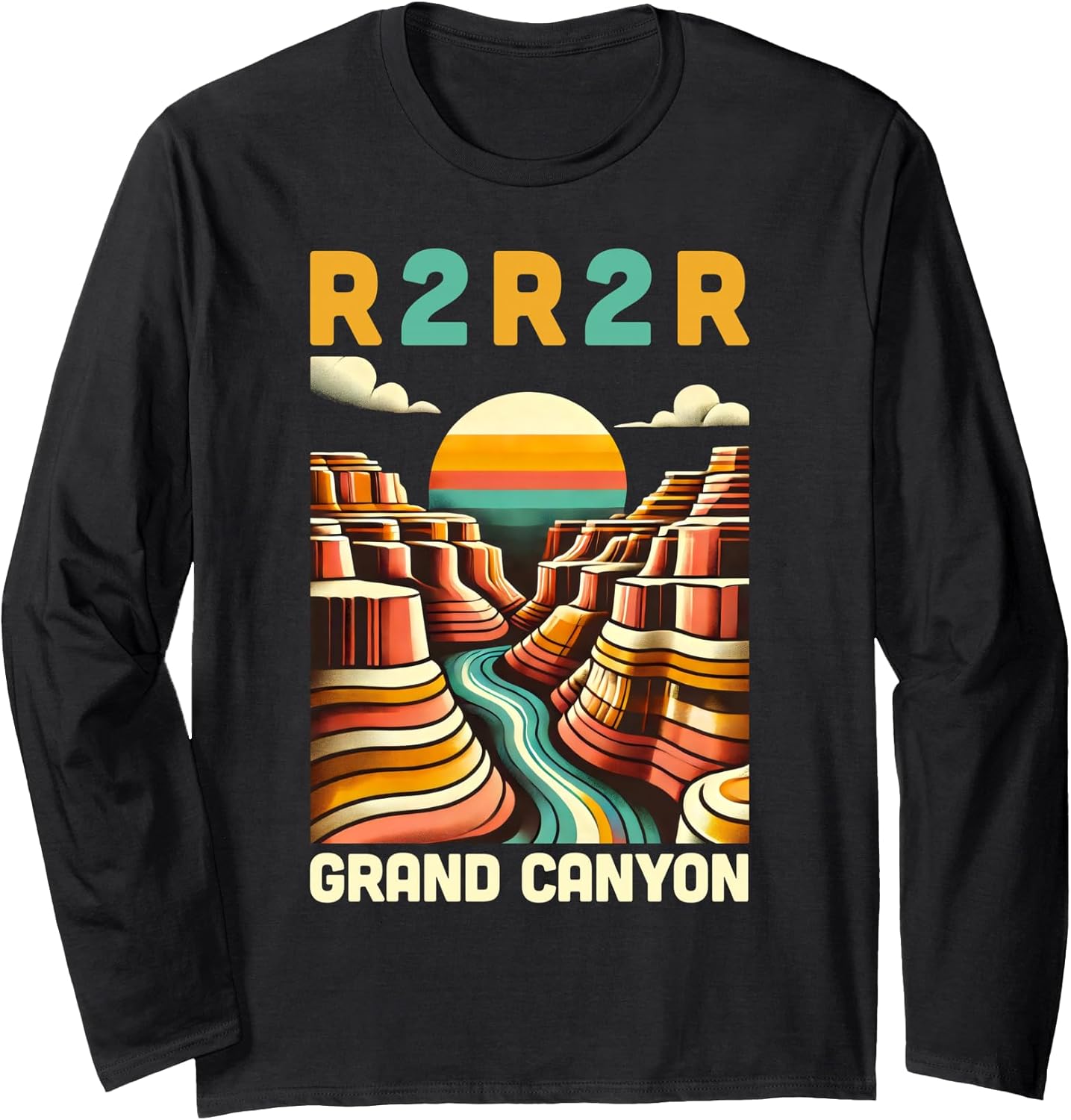 Grand Canyon Rim2Rim Runners Gifts Trail Run Merch - Adult & Kids T-Shirts, Sweatshirts & Hoodies apparel design preview 1