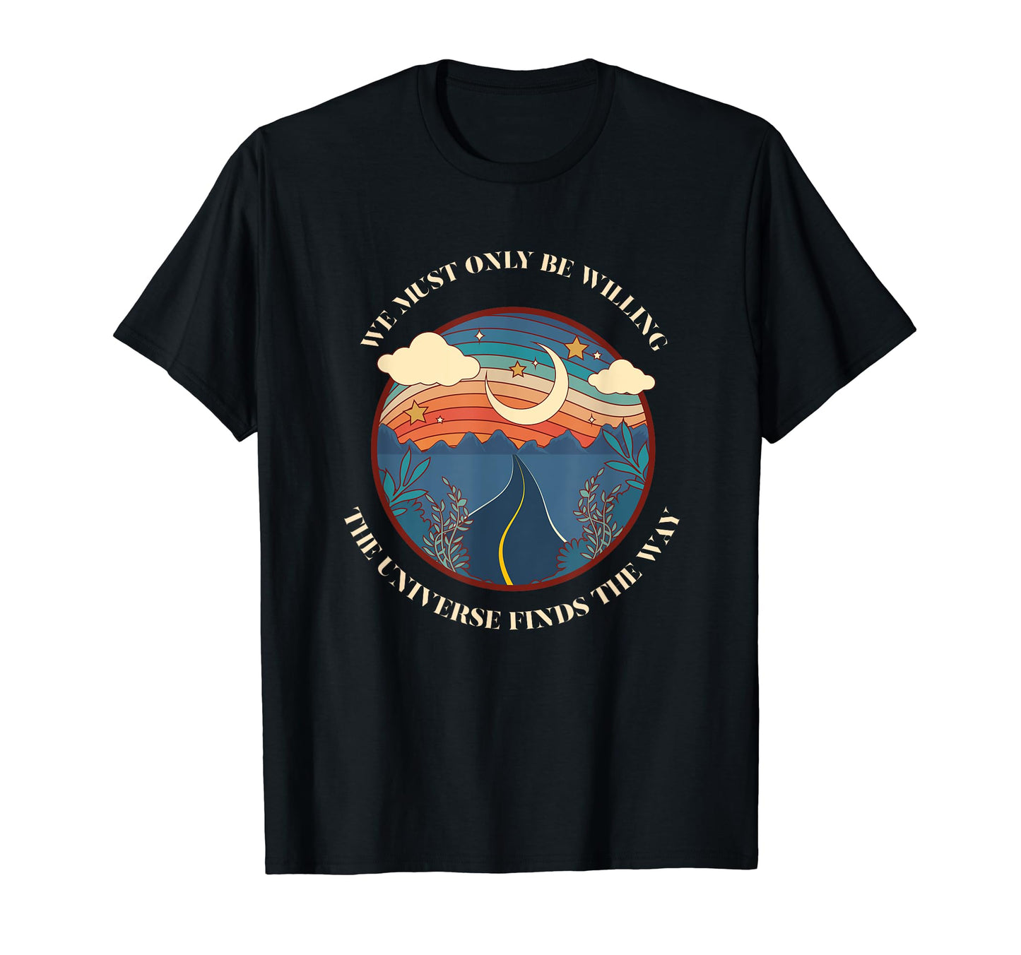 Rainbow Positive Energy Universe T-Shirt - Custom Art Print for Adults - T-Shirt, Sweatshirt, Hoodie