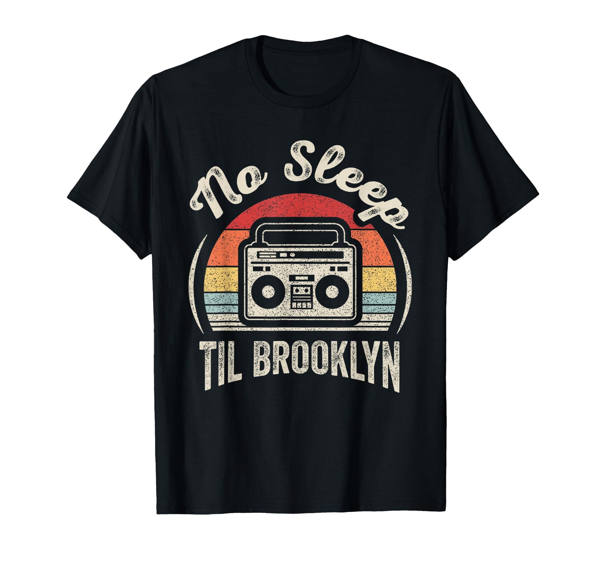 Boombox 80S 90S Music Lover Sunset T-Shirt - Minimalist Print for Adults - T-Shirt, Sweatshirt, Hoodie