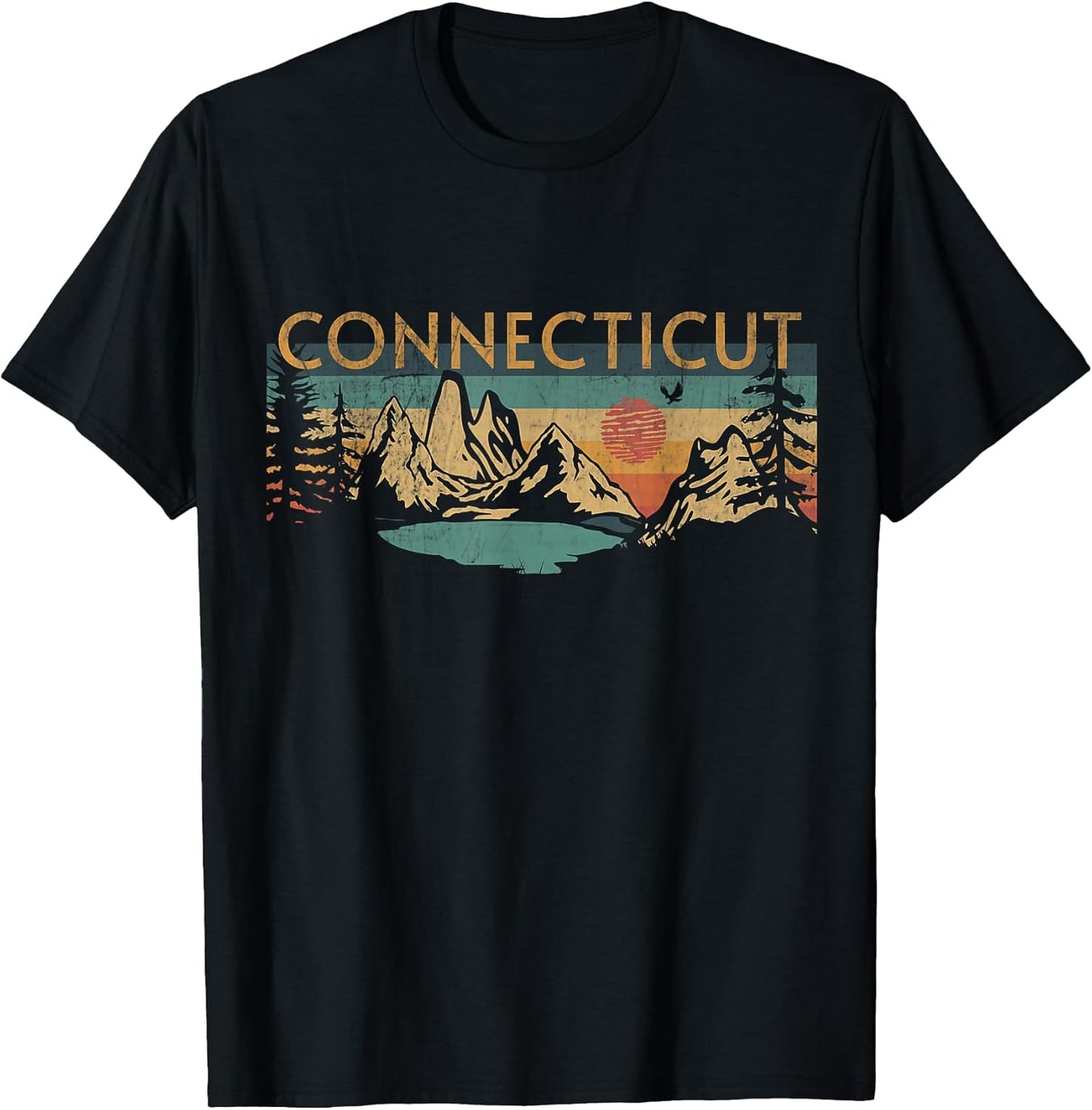 Connecticut USA Outdoor Vintage - Adult & Kids T-Shirts, Sweatshirts & Hoodies apparel design preview 1