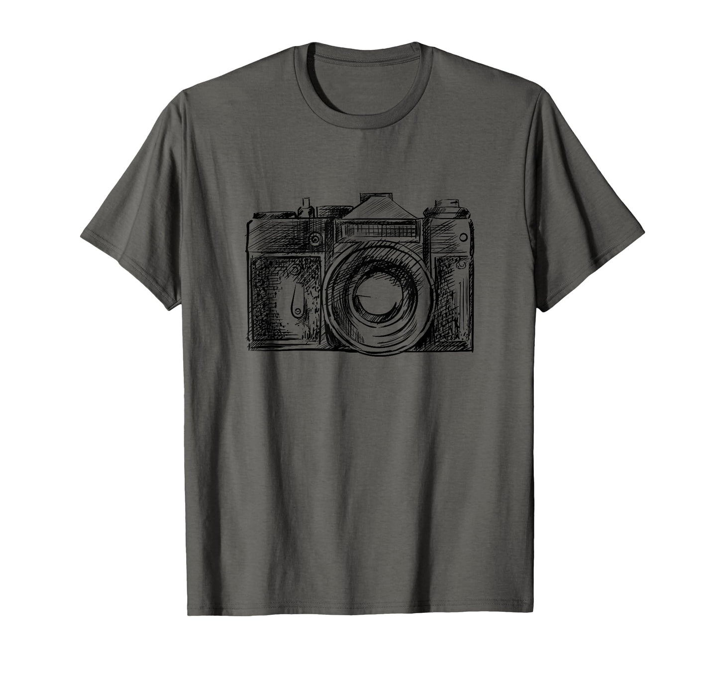 Photography Lovers Camera Sketch T-Shirt - Trendy Graphic Unisex - T-Shirt, Sweatshirt, Hoodie