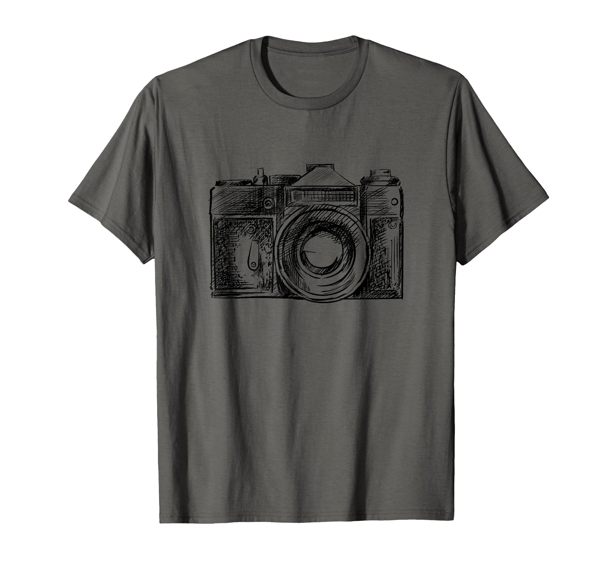Photography Lovers Camera Sketch T-Shirt - Trendy Graphic Unisex - T-Shirt, Sweatshirt, Hoodie