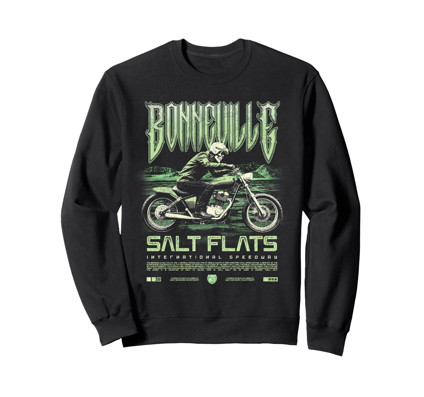 Bonneville Salt Flats Sweatshirt - Casual Everyday Wear for Adults - T-Shirt, Sweatshirt, Hoodie