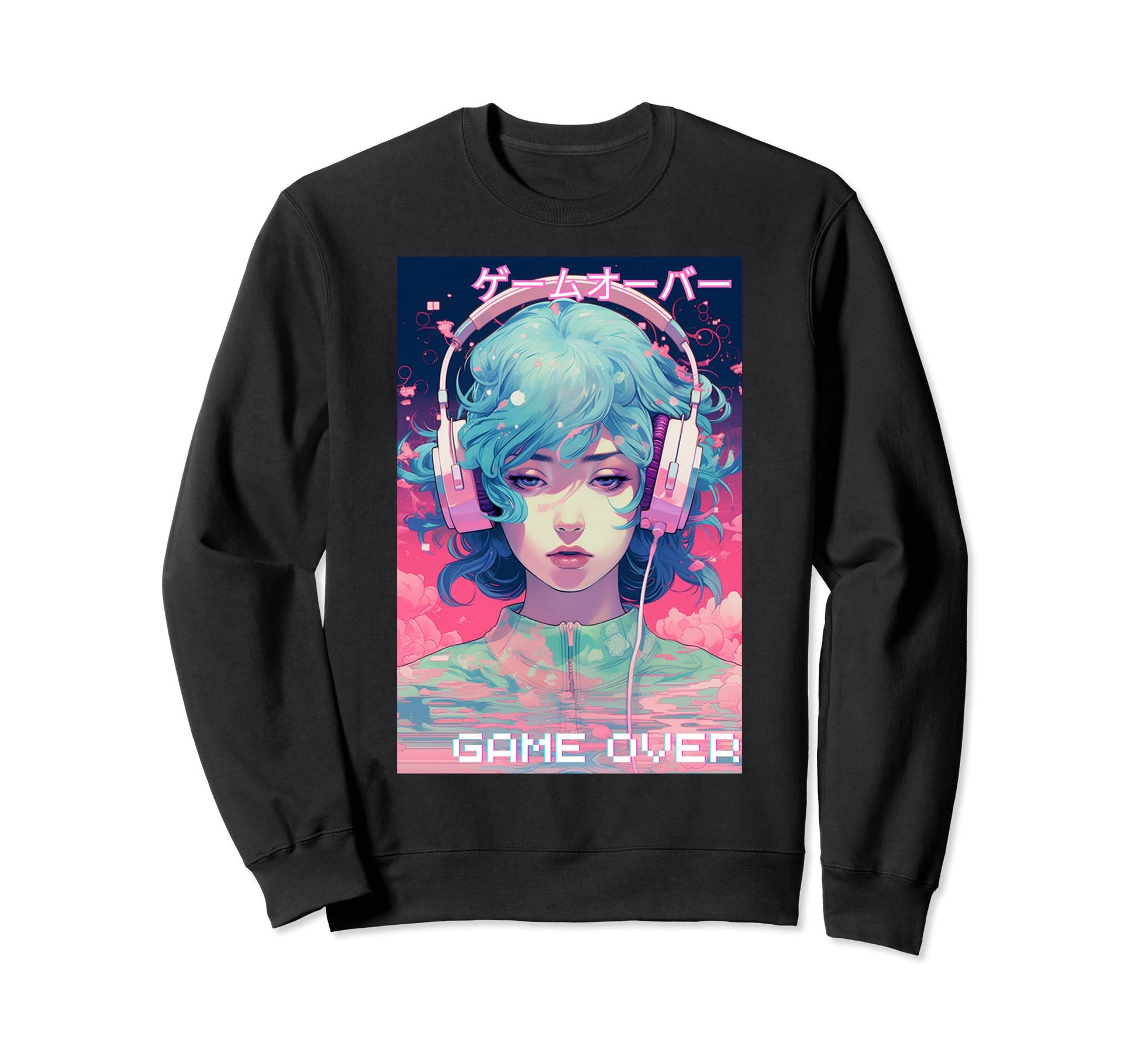 Japanese Vaporwave Sad Anime Indie Sweatshirt - Novelty Apparel Men Women - T-Shirt, Sweatshirt, Hoodie