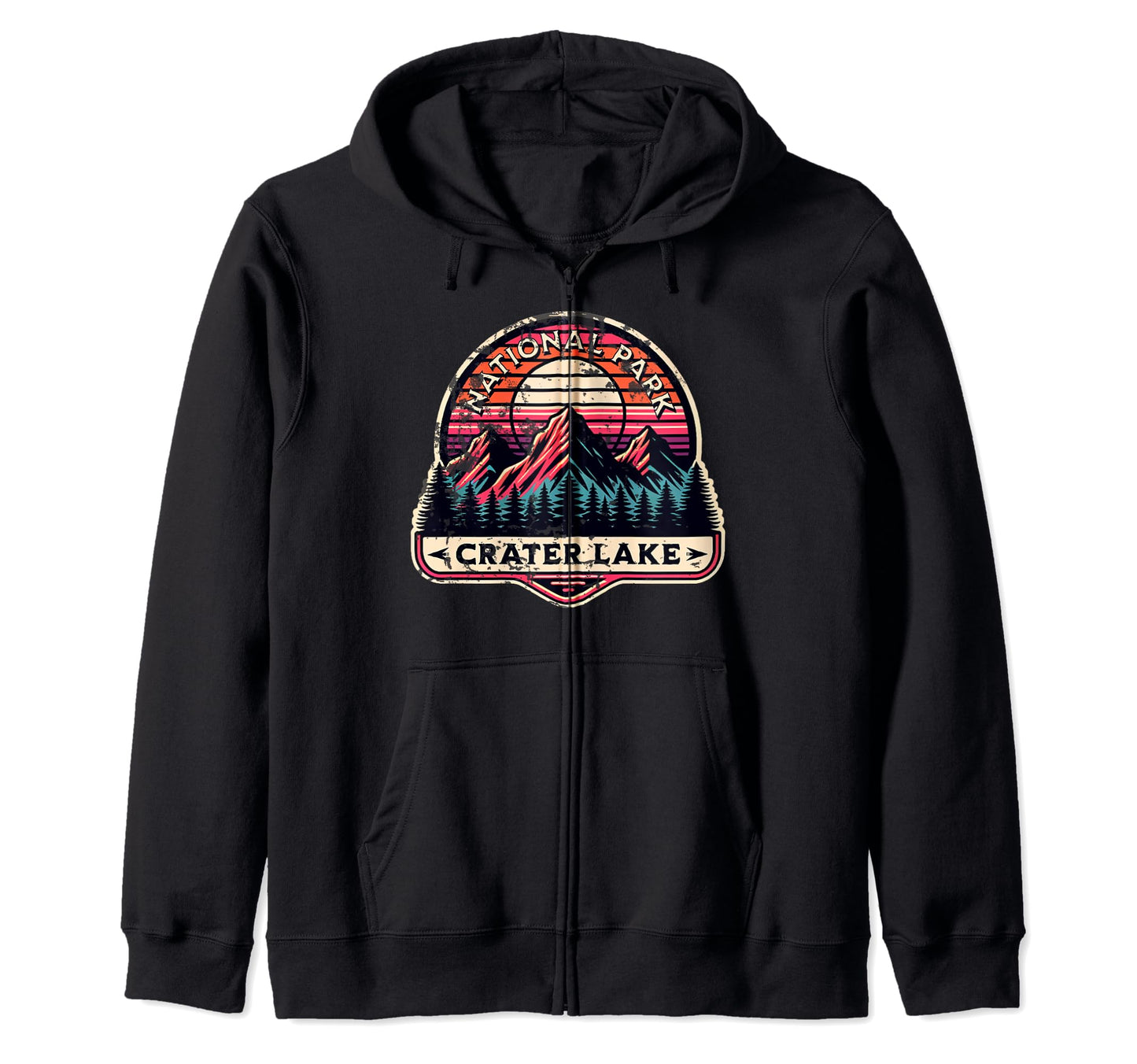 Crater Lake National Park Sweatshirt - Fun Novelty Design for Adults - T-Shirt, Sweatshirt, Hoodie