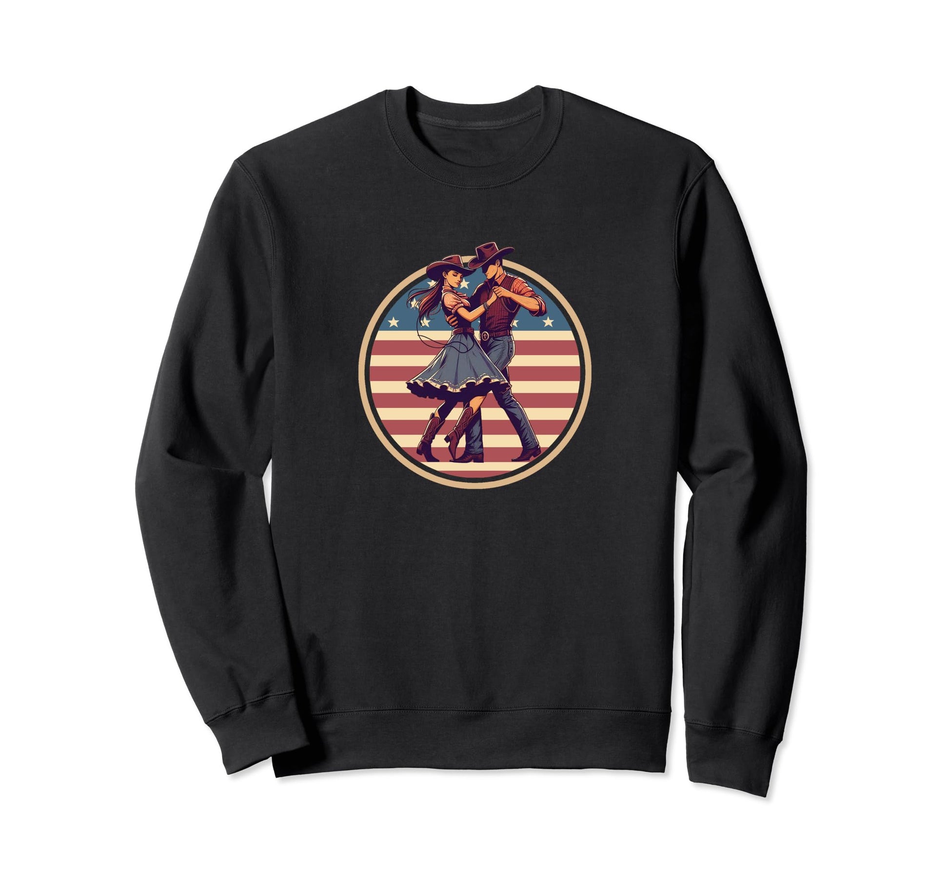 Cowboy Two Step Country Western Sweatshirt - Fun Novelty Design for Adults - T-Shirt, Sweatshirt, Hoodie