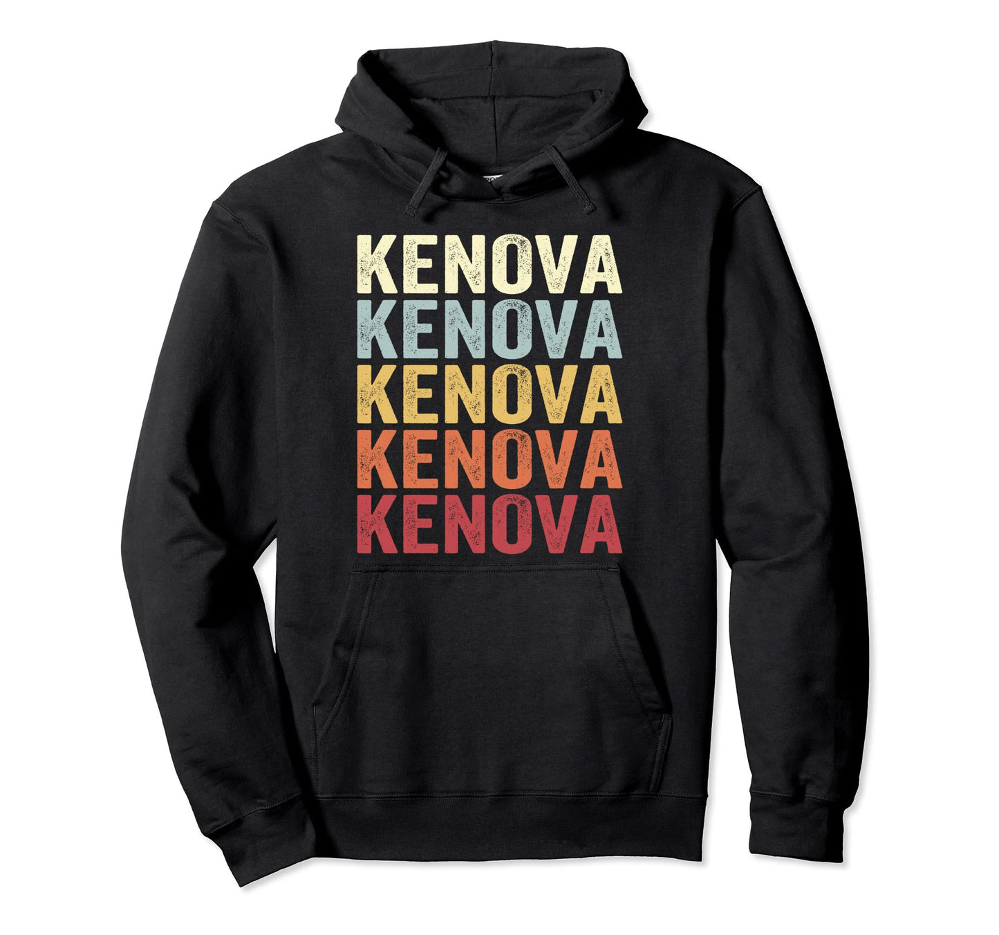 Kenova West Virginia Kenova Wv Text Hoodie - Streetwear Style for Adults - T-Shirt, Sweatshirt, Hoodie