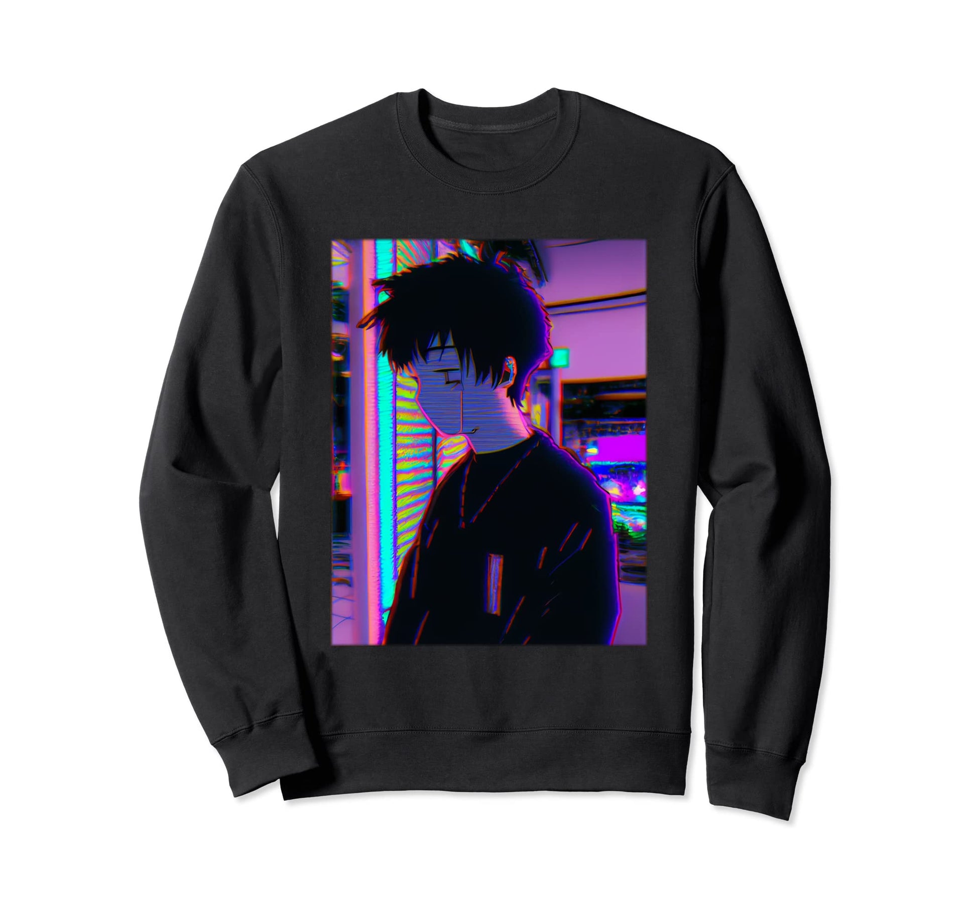 Japanese Sad Anime Aesthetic Sweatshirt - Casual Everyday Wear Unisex - T-Shirt, Sweatshirt, Hoodie