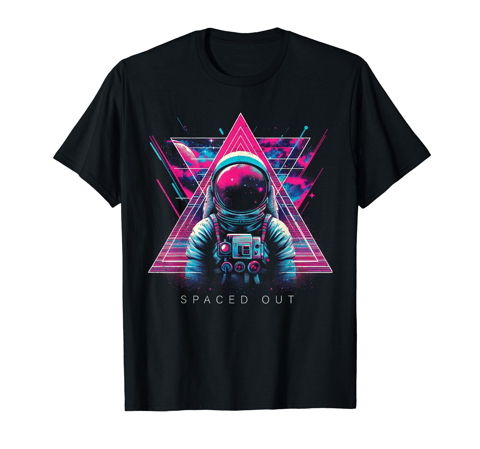 Spaced Out Astronaut Vaporwave T-Shirt - Trendy Graphic for Adults - T-Shirt, Sweatshirt, Hoodie