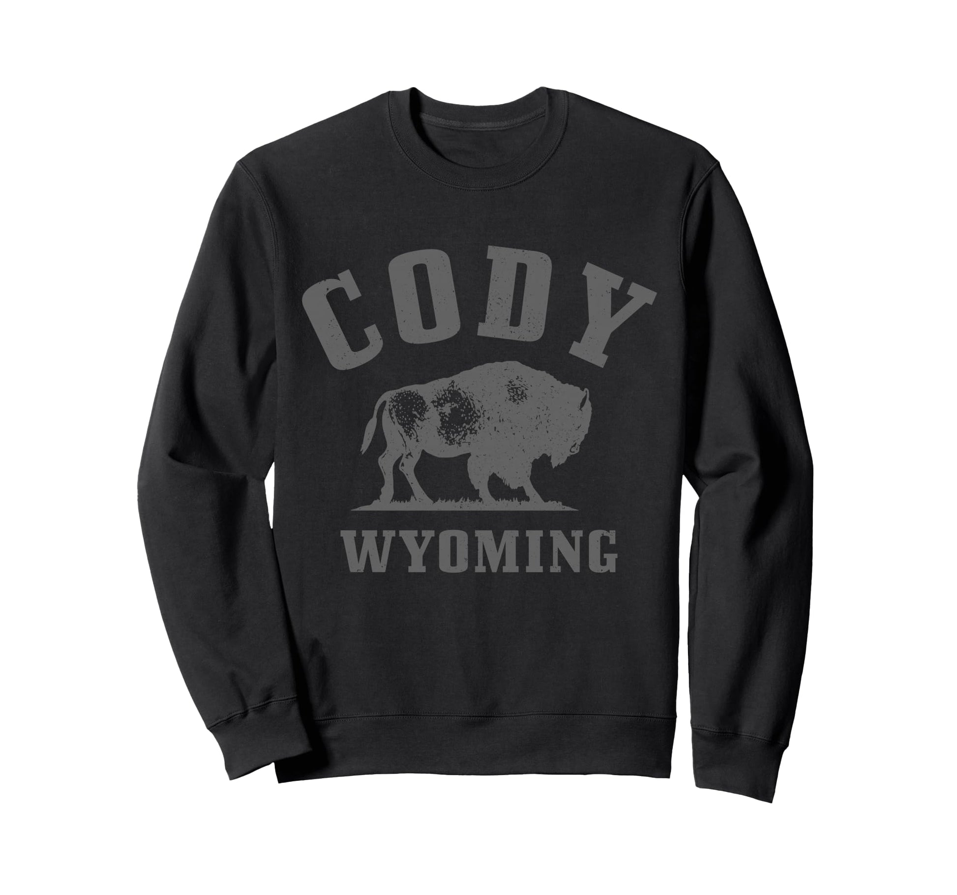 Cody Wyoming Cowboy State Bison Sweatshirt - Novelty Apparel Unisex - T-Shirt, Sweatshirt, Hoodie