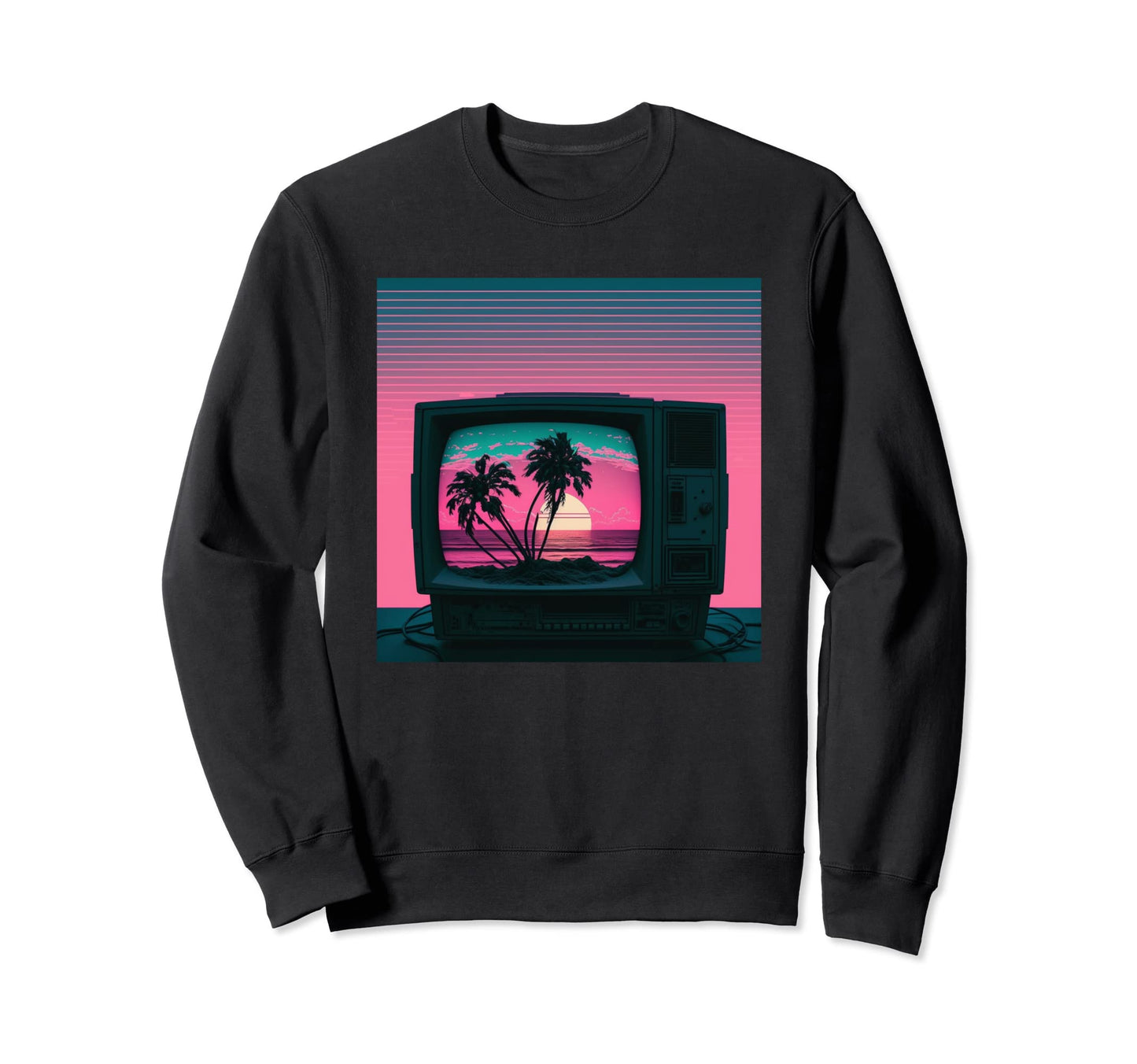 Vaporwave Aesthetic Trippy Vapor Sweatshirt - Minimalist Print for Adults - T-Shirt, Sweatshirt, Hoodie