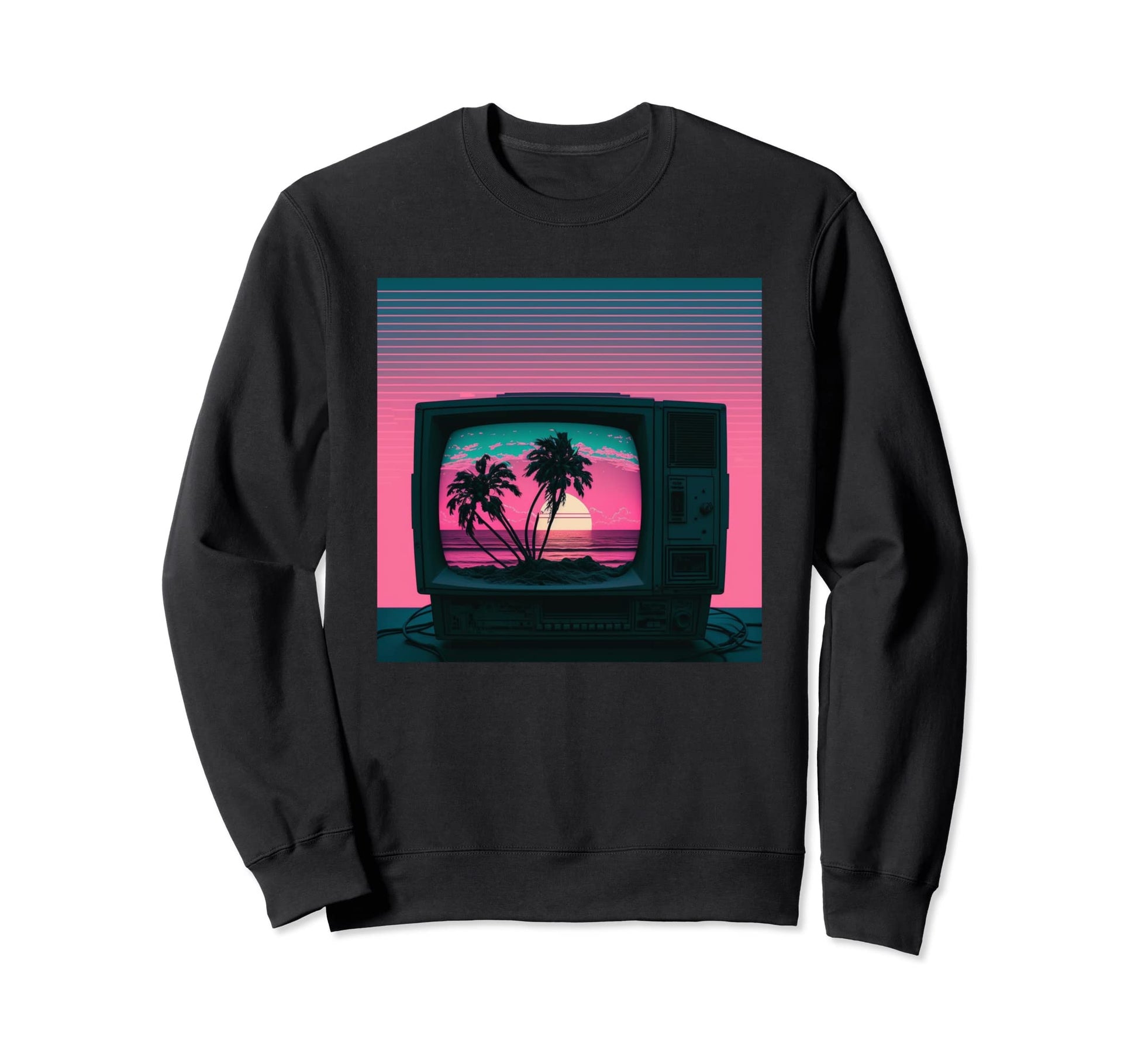 Vaporwave Aesthetic Trippy Vapor Sweatshirt - Minimalist Print for Adults - T-Shirt, Sweatshirt, Hoodie