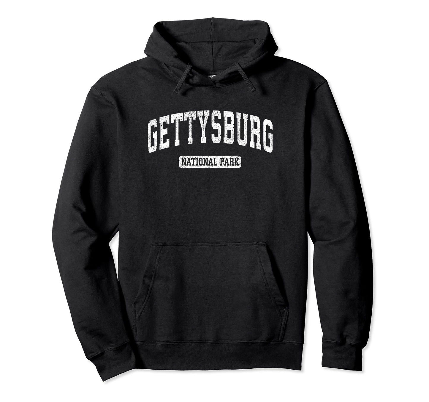 Gettysburg National Park Sports Hoodie - Minimalist Print Unisex - T-Shirt, Sweatshirt, Hoodie