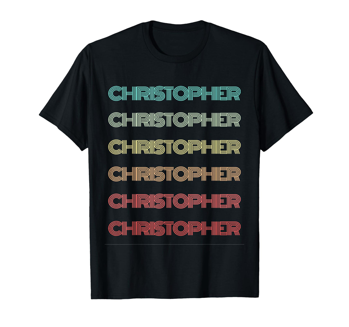 First Name Christopher Personalized T-Shirt - Custom Art Print Unisex - T-Shirt, Sweatshirt, Hoodie