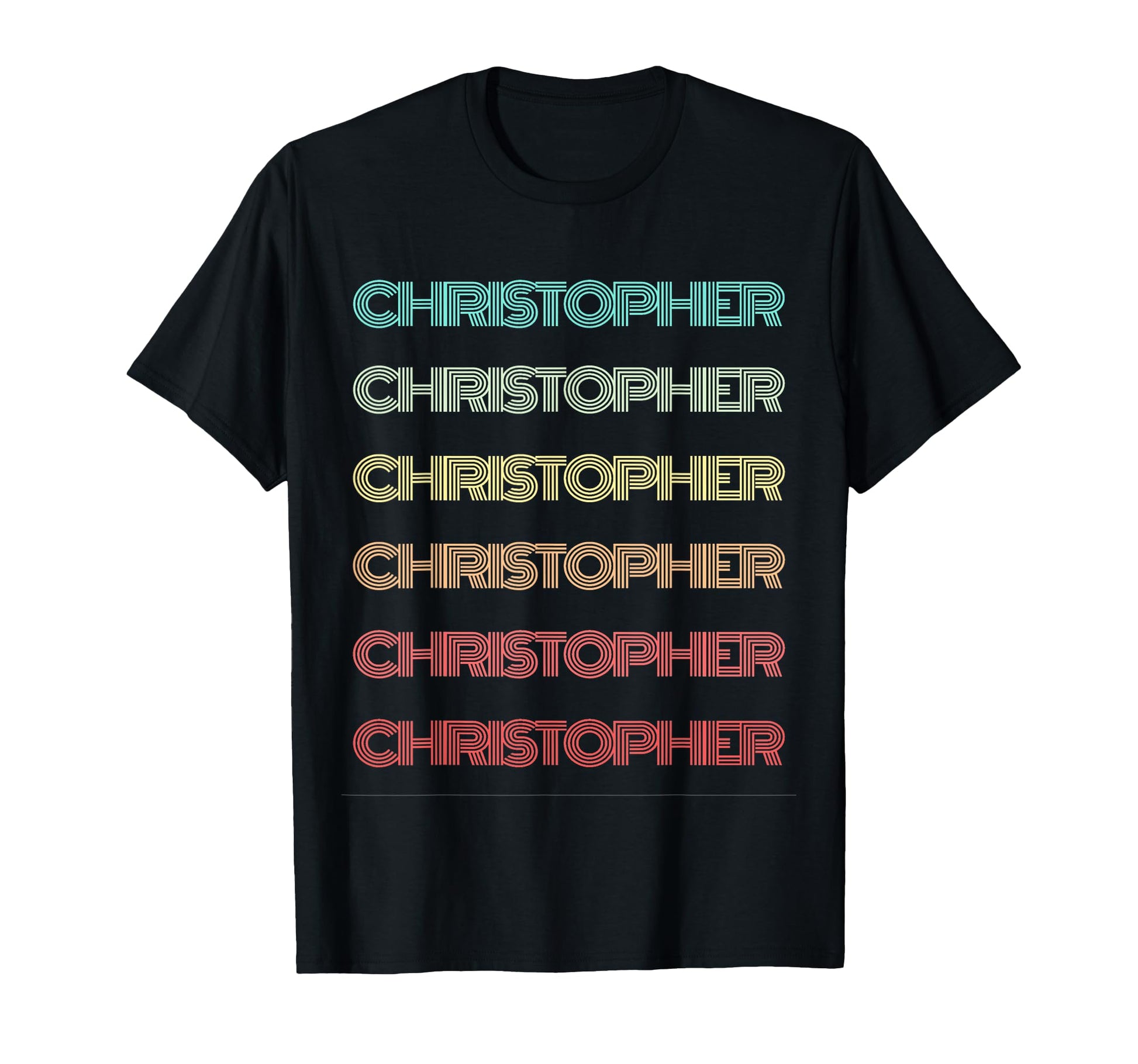 First Name Christopher Personalized T-Shirt - Custom Art Print Unisex - T-Shirt, Sweatshirt, Hoodie