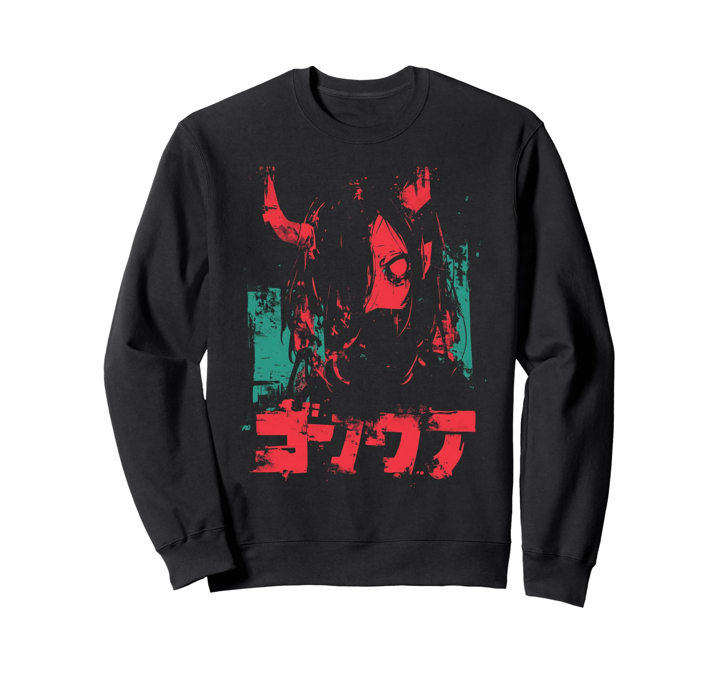 Goth Grunge Demon Anime Waifu Sweatshirt - Novelty Apparel Men Women - T-Shirt, Sweatshirt, Hoodie