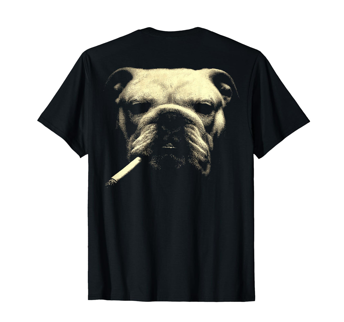 English Bulldog Smoking Cigarette T-Shirt - Aesthetic Graphic Unisex - T-Shirt, Sweatshirt, Hoodie