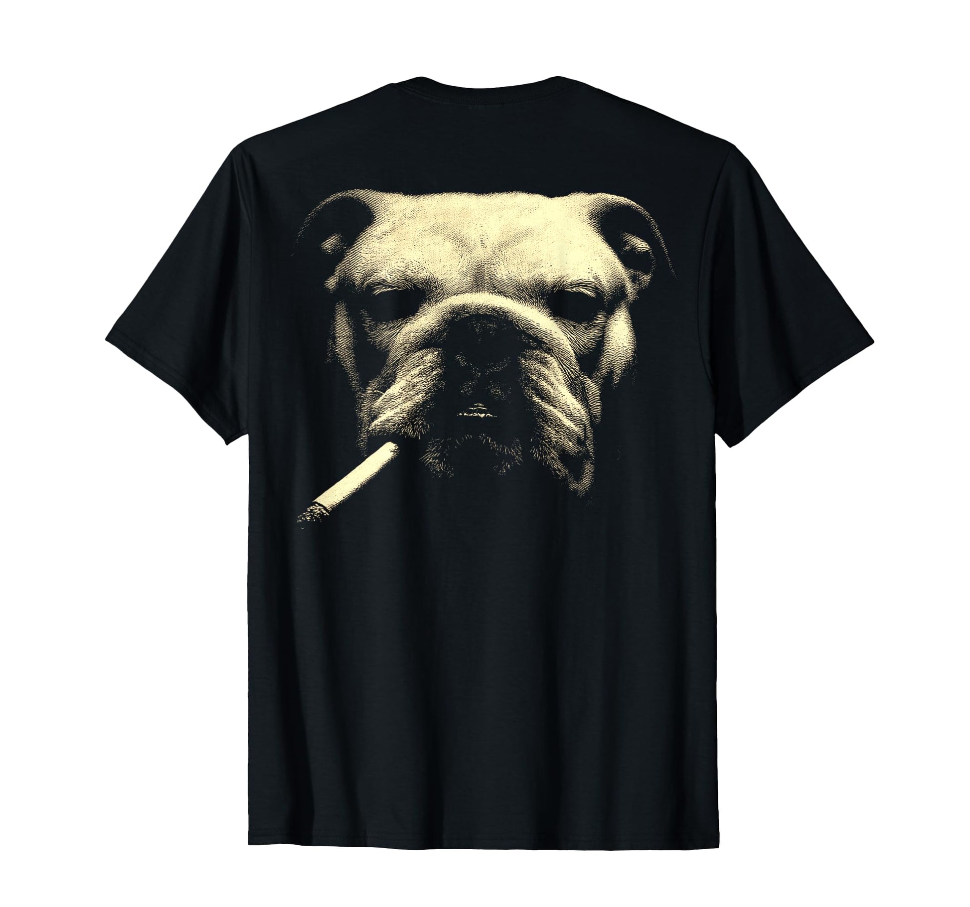 English Bulldog Smoking Cigarette T-Shirt - Aesthetic Graphic Unisex - T-Shirt, Sweatshirt, Hoodie