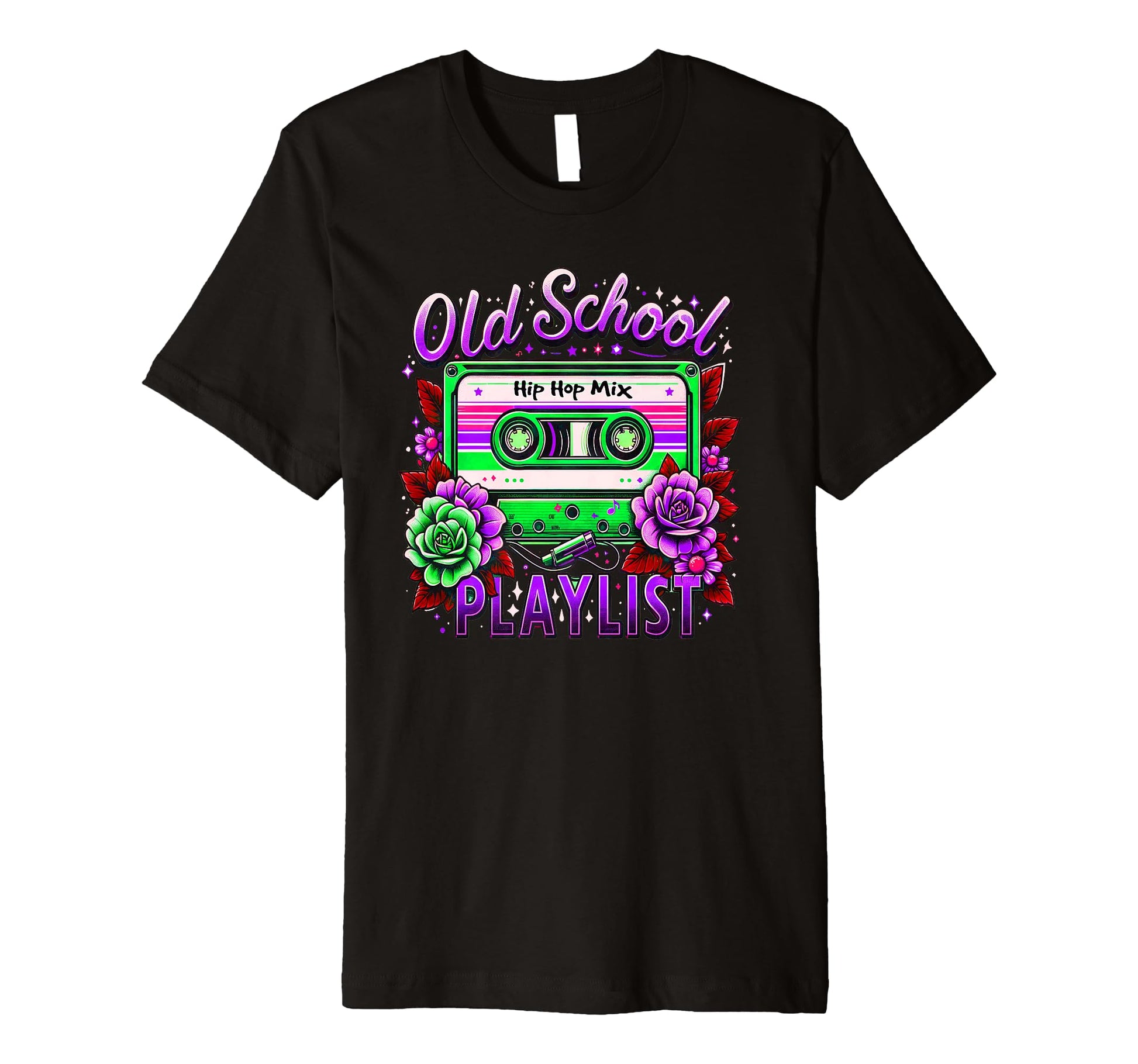 80S Old School Hip Hop Mix Cassette T-Shirt - Trendy Graphic Men Women - T-Shirt, Sweatshirt, Hoodie