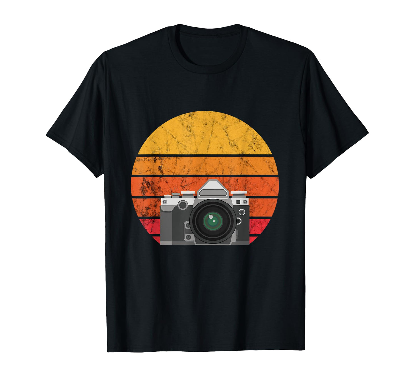 Photography Camera Lens Sunset T-Shirt - Unique Graphic Men Women - T-Shirt, Sweatshirt, Hoodie