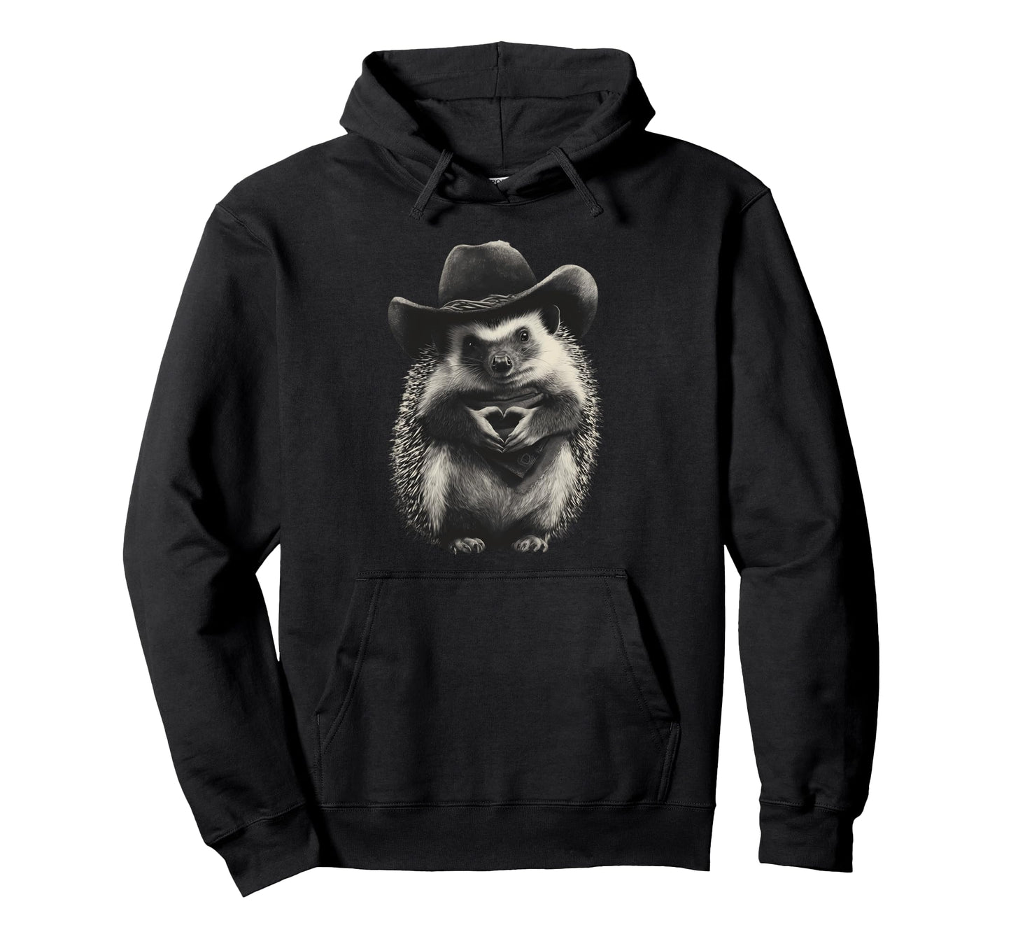 Country Cowboy Hedgehog Rodeo Cowgirl Hoodie - Novelty Apparel Unisex - T-Shirt, Sweatshirt, Hoodie